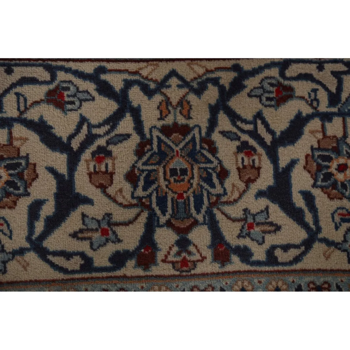 Vintage Traditional Kashmar Persian Area Rug Hand-knotted Wool Carpet - 9'9 x 12'8
