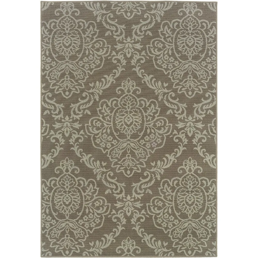 Vista Home Bletcher Floral Damask Indoor/Outdoor Area Rug