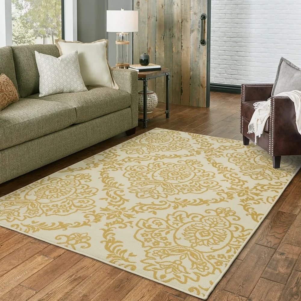 Vista Home Bletcher Floral Damask Indoor/Outdoor Area Rug