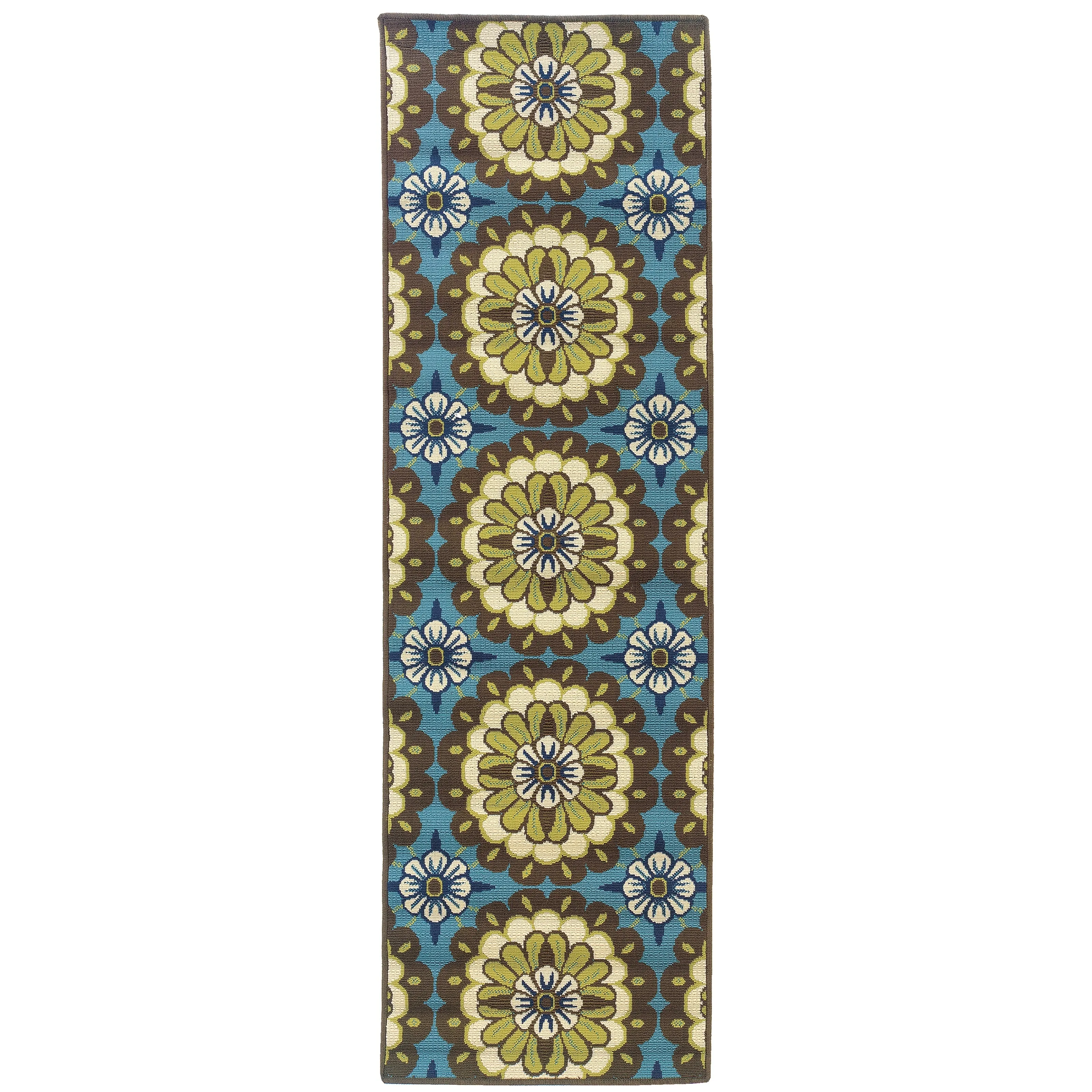 Vista Home Catalina Floral Medallions Indoor/Outdoor Area Rug--