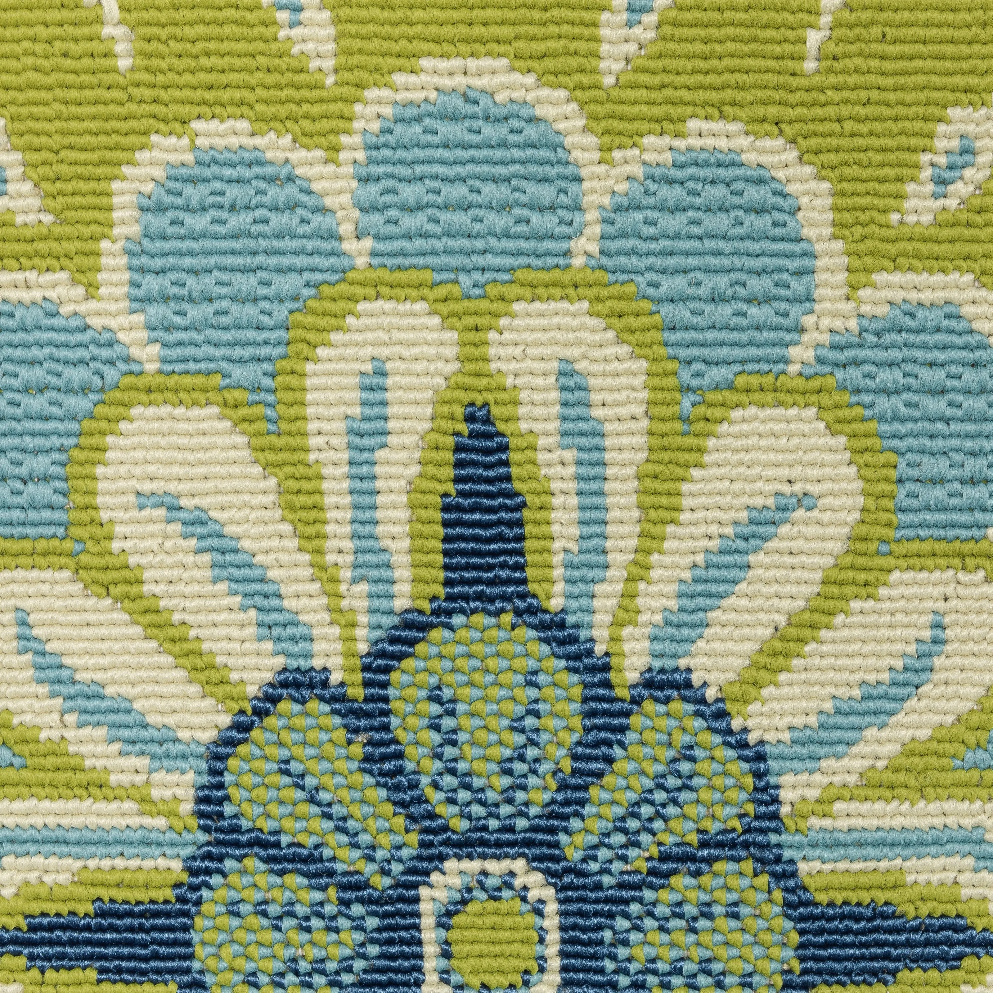 Vista Home Catalina Floral Medallions Indoor/Outdoor Area Rug--