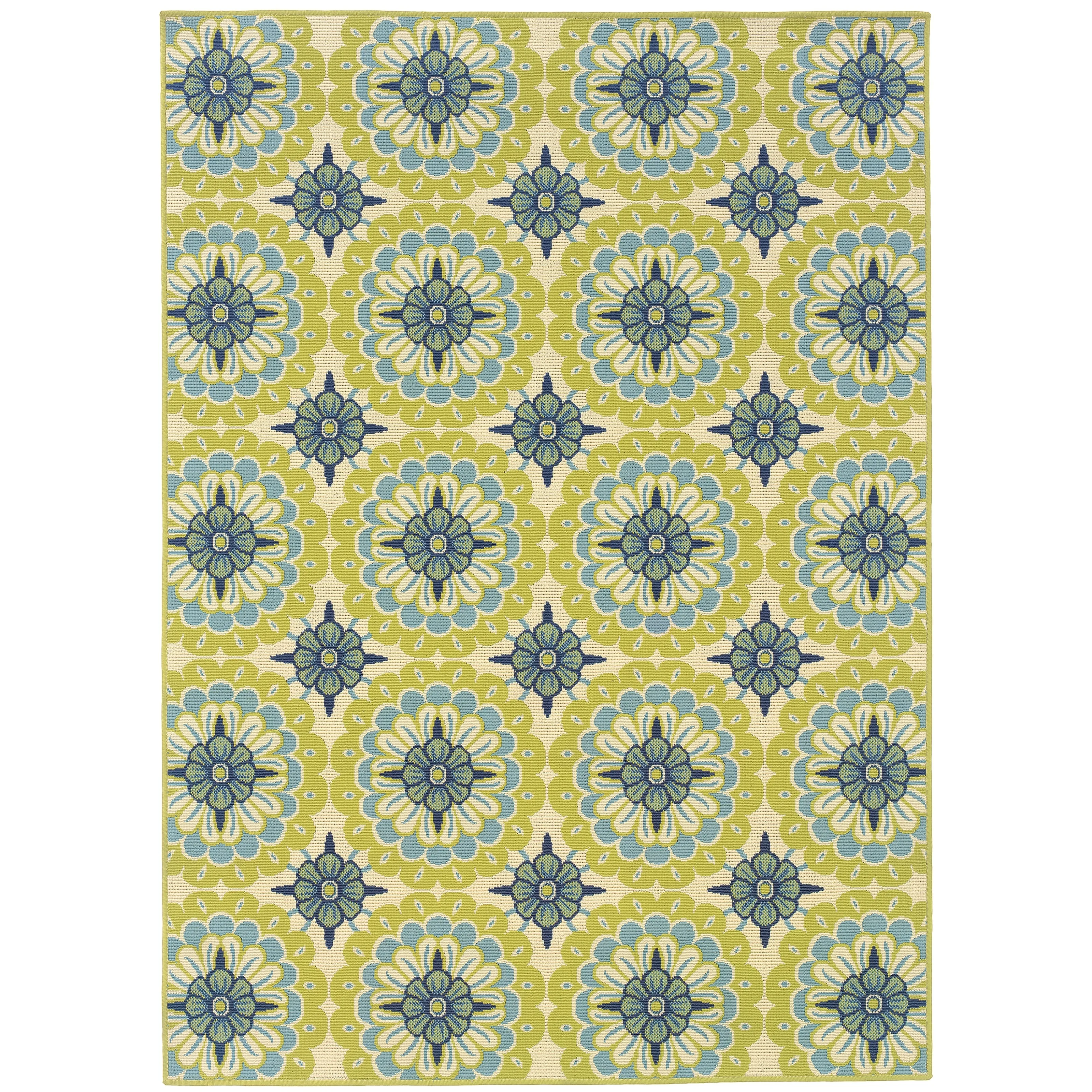 Vista Home Catalina Floral Medallions Indoor/Outdoor Area Rug--