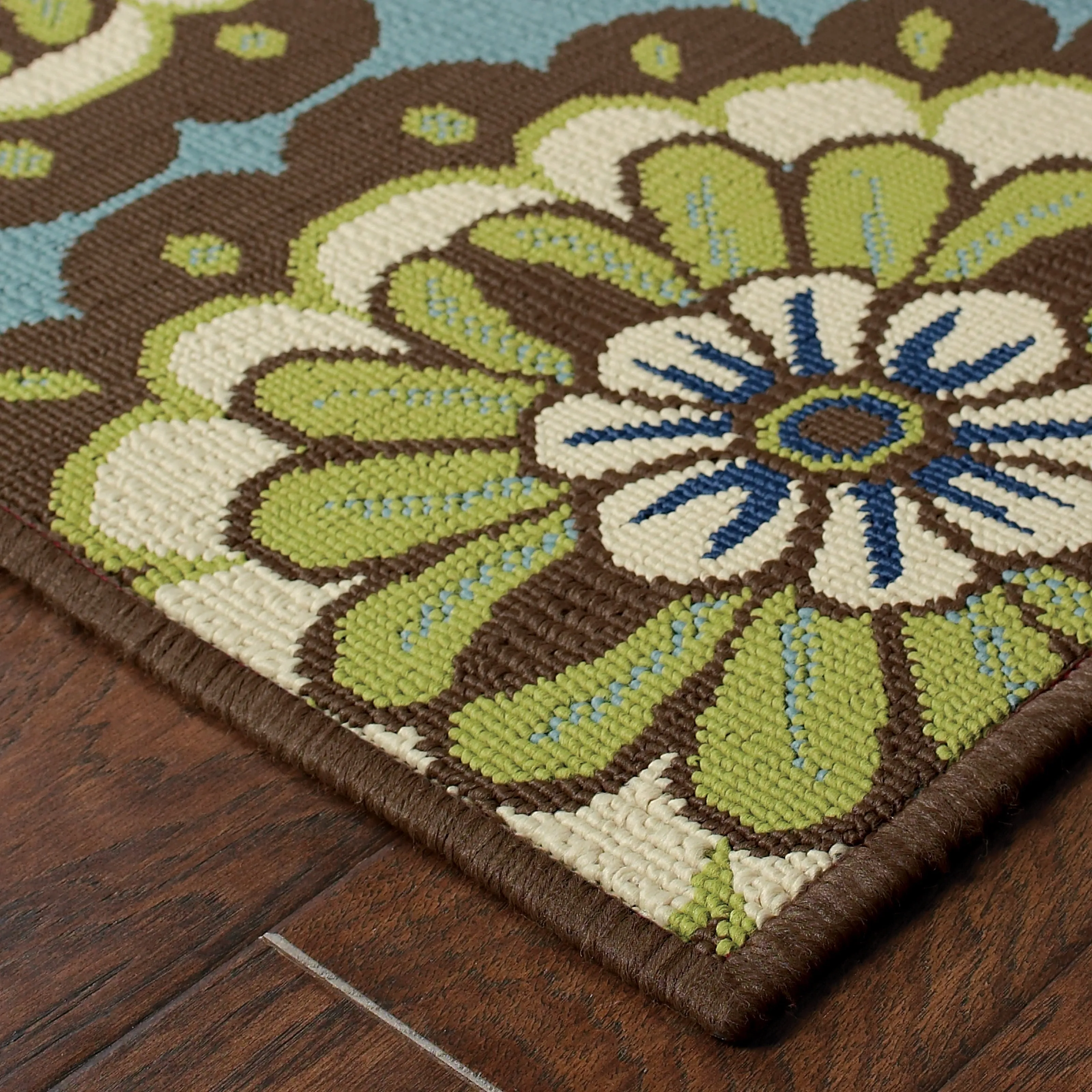 Vista Home Catalina Floral Medallions Indoor/Outdoor Area Rug--