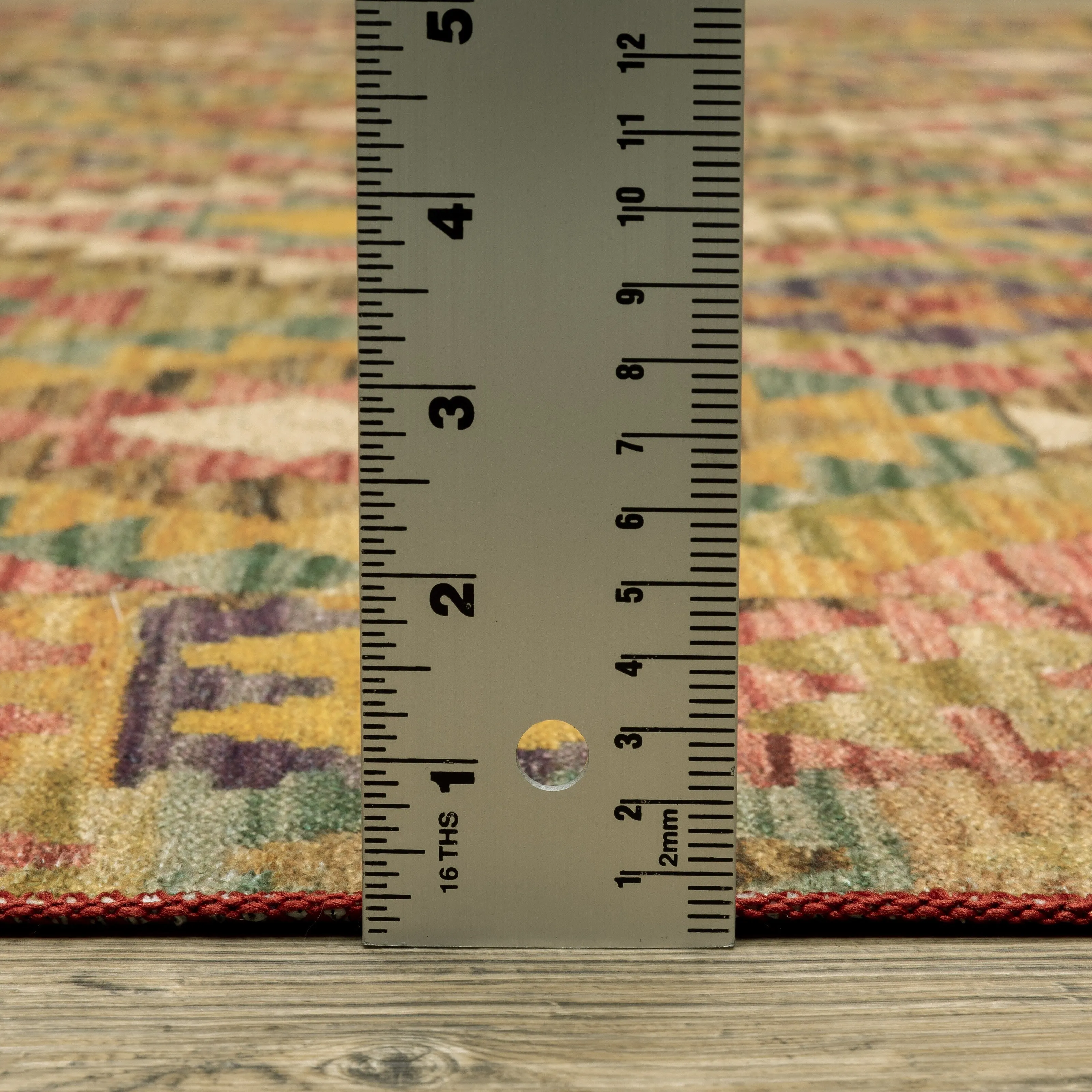 Vista Home Marissa Washable Tribal Inspired Gold/ Multi Indoor Area Rug Mat