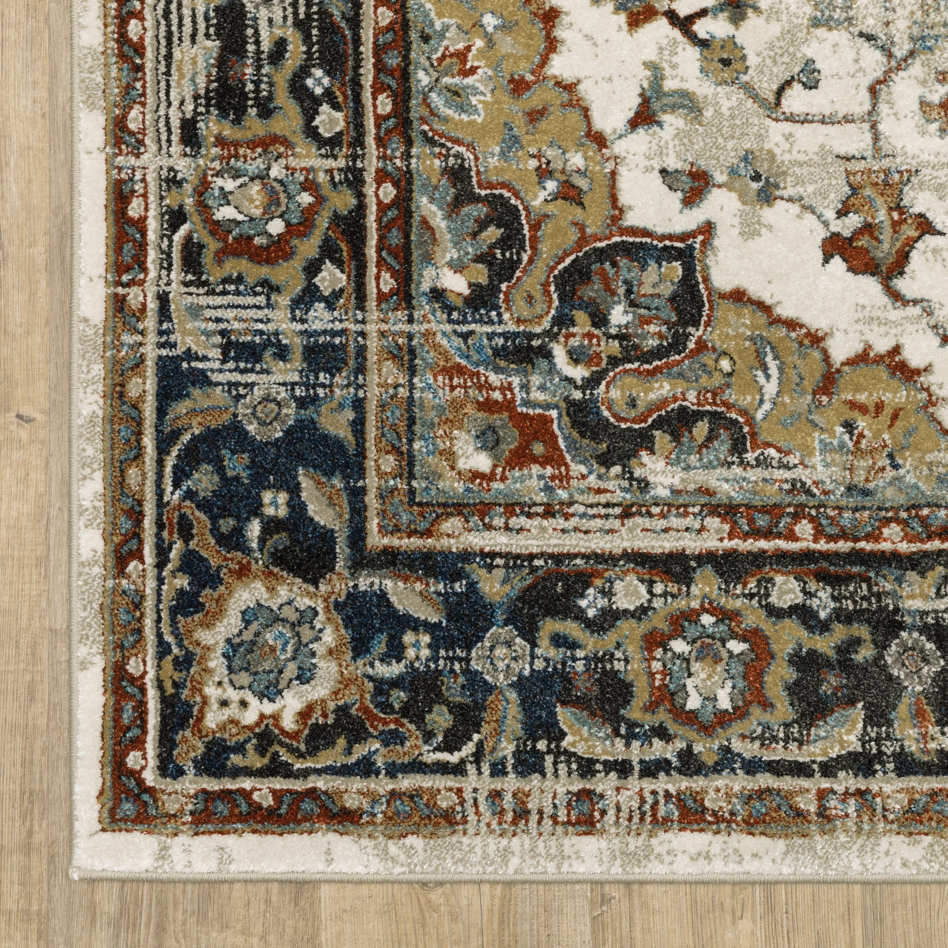 Vista Home Vance Bohemian Medallion Beige/Cream Area Rug