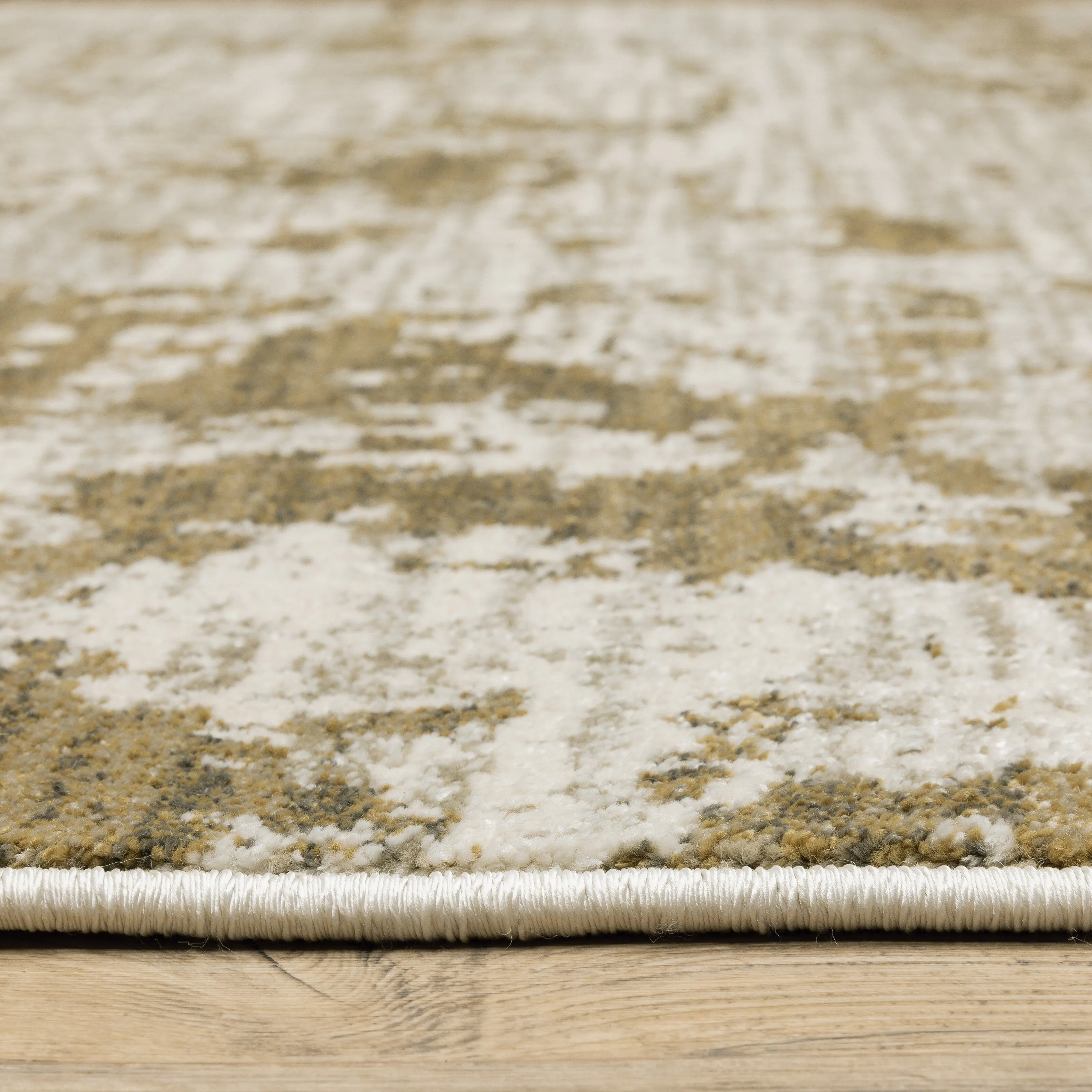 Vista Home Vance Distressed Abstract Beige/Cream Area Rug
