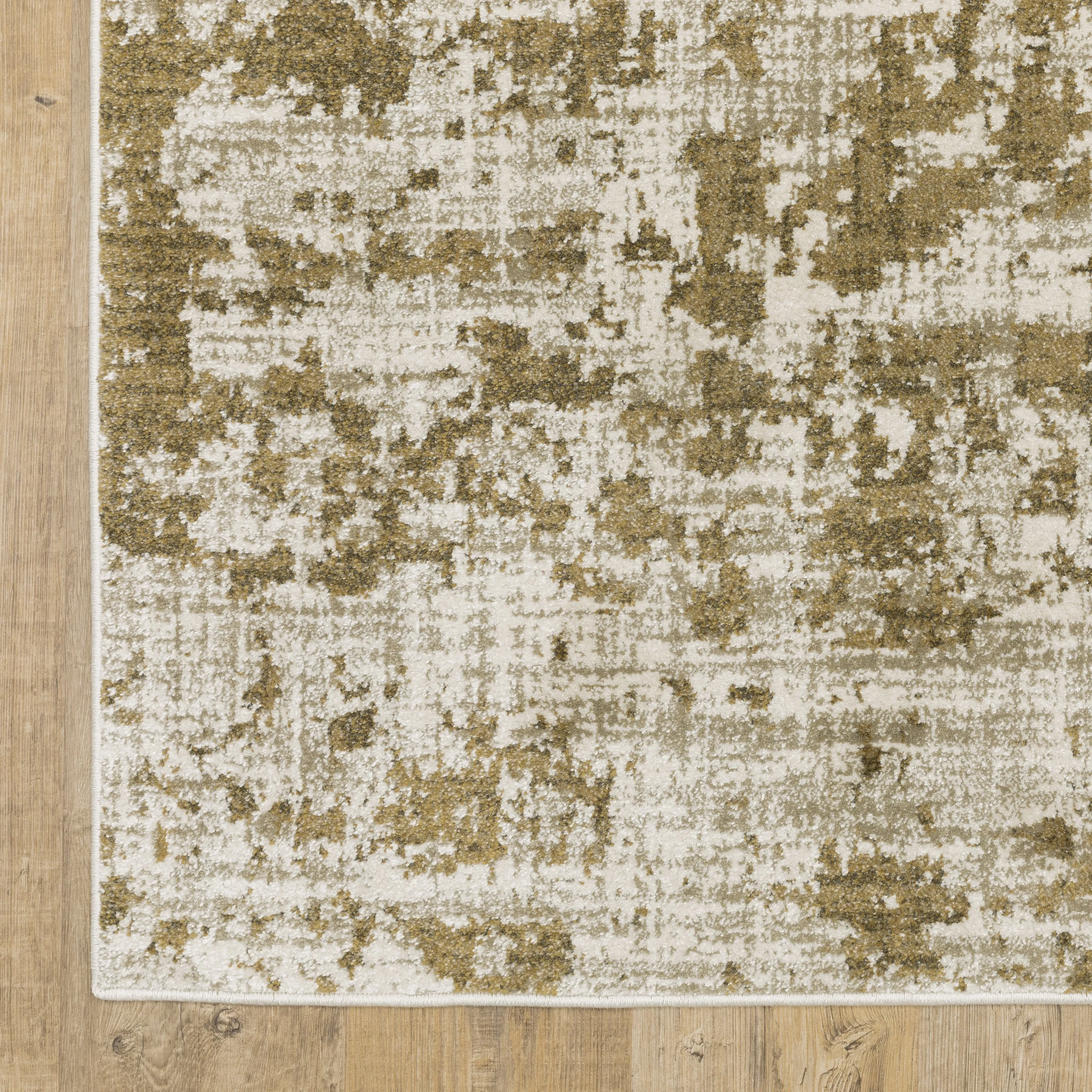 Vista Home Vance Distressed Abstract Beige/Cream Area Rug