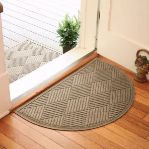 WaterHog Diamonds Half Round Indoor Outdoor Door Mat