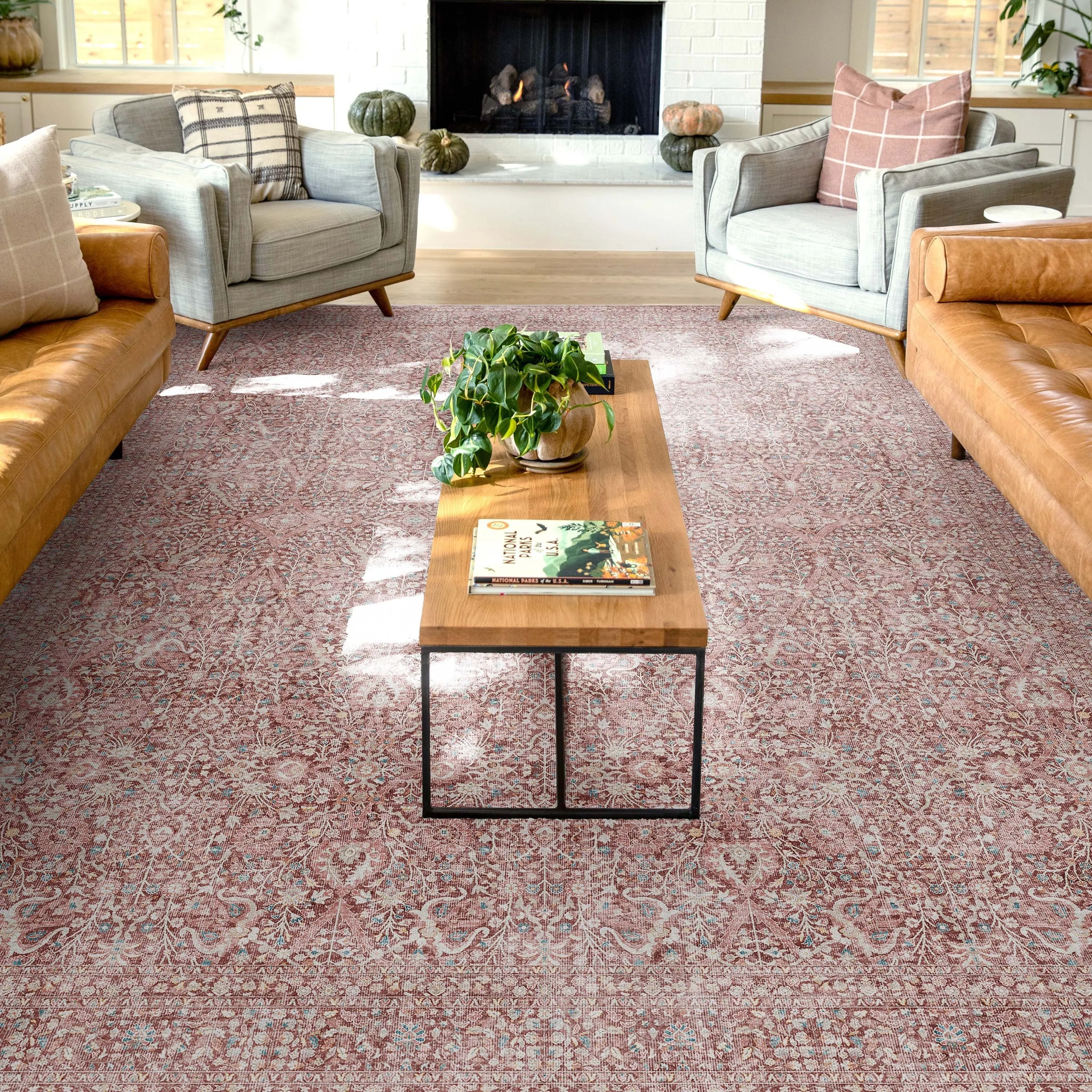 Well Woven Asha Isolde Vintage Oriental Flat-Weave Area Rug