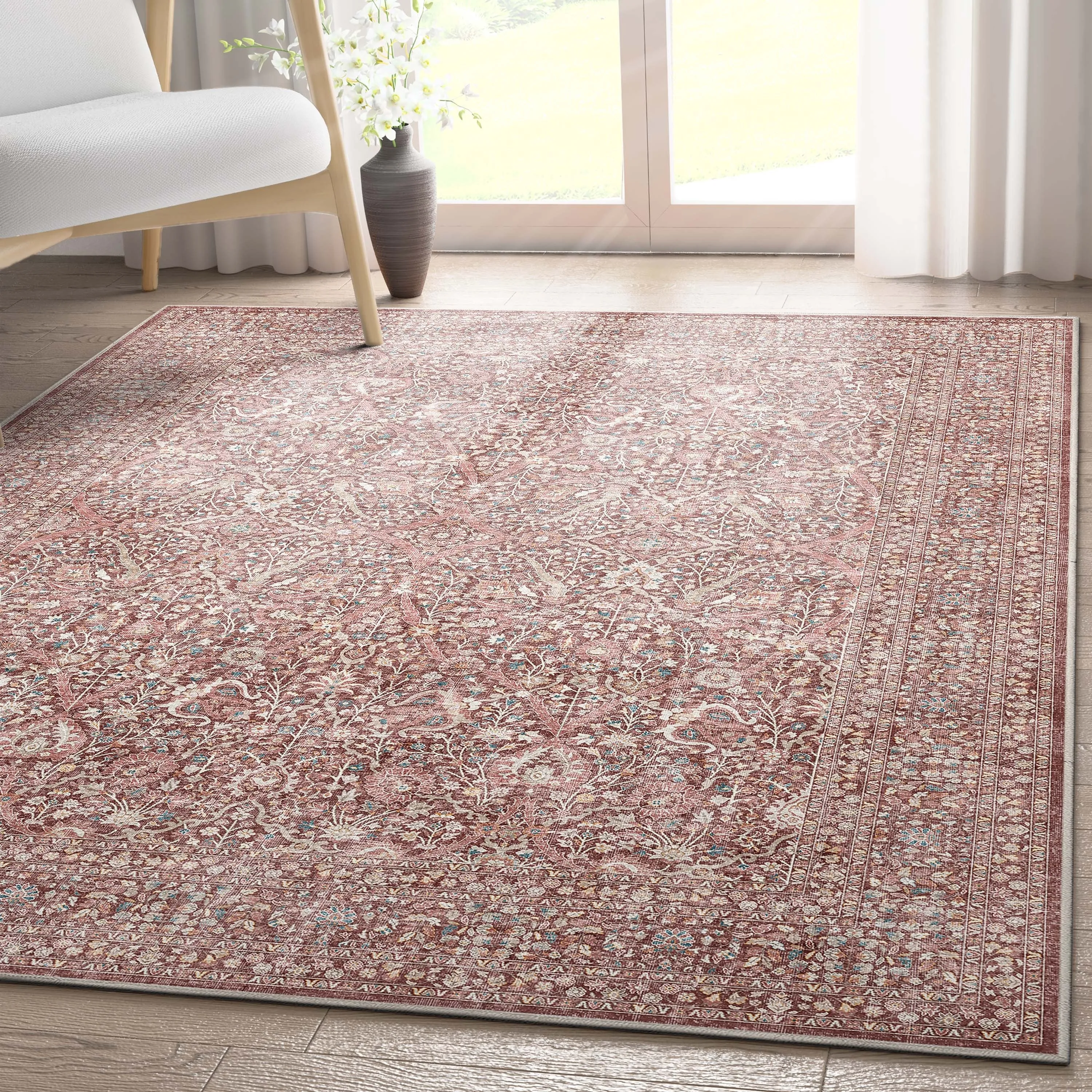 Well Woven Asha Isolde Vintage Oriental Flat-Weave Area Rug