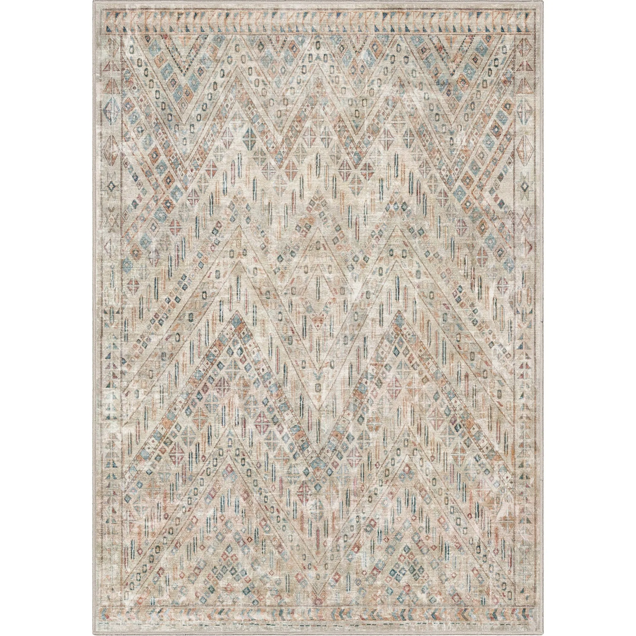 Well Woven Asha Vintage Anya Machine Washable Area Rug