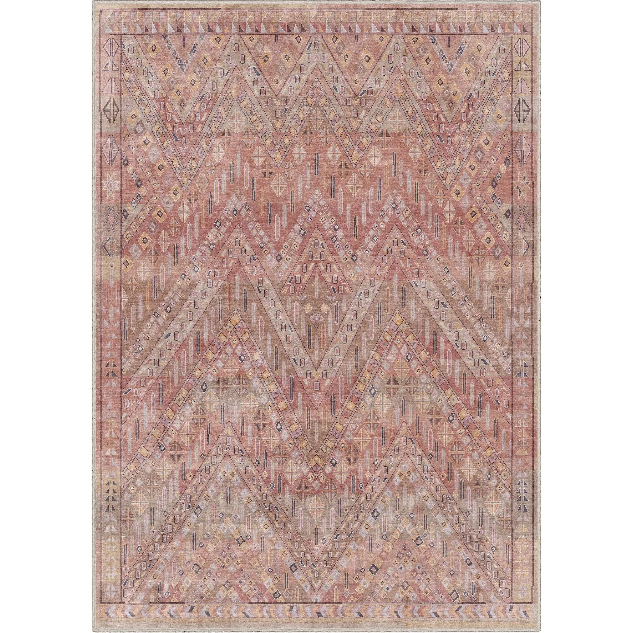 Well Woven Asha Vintage Anya Machine Washable Area Rug