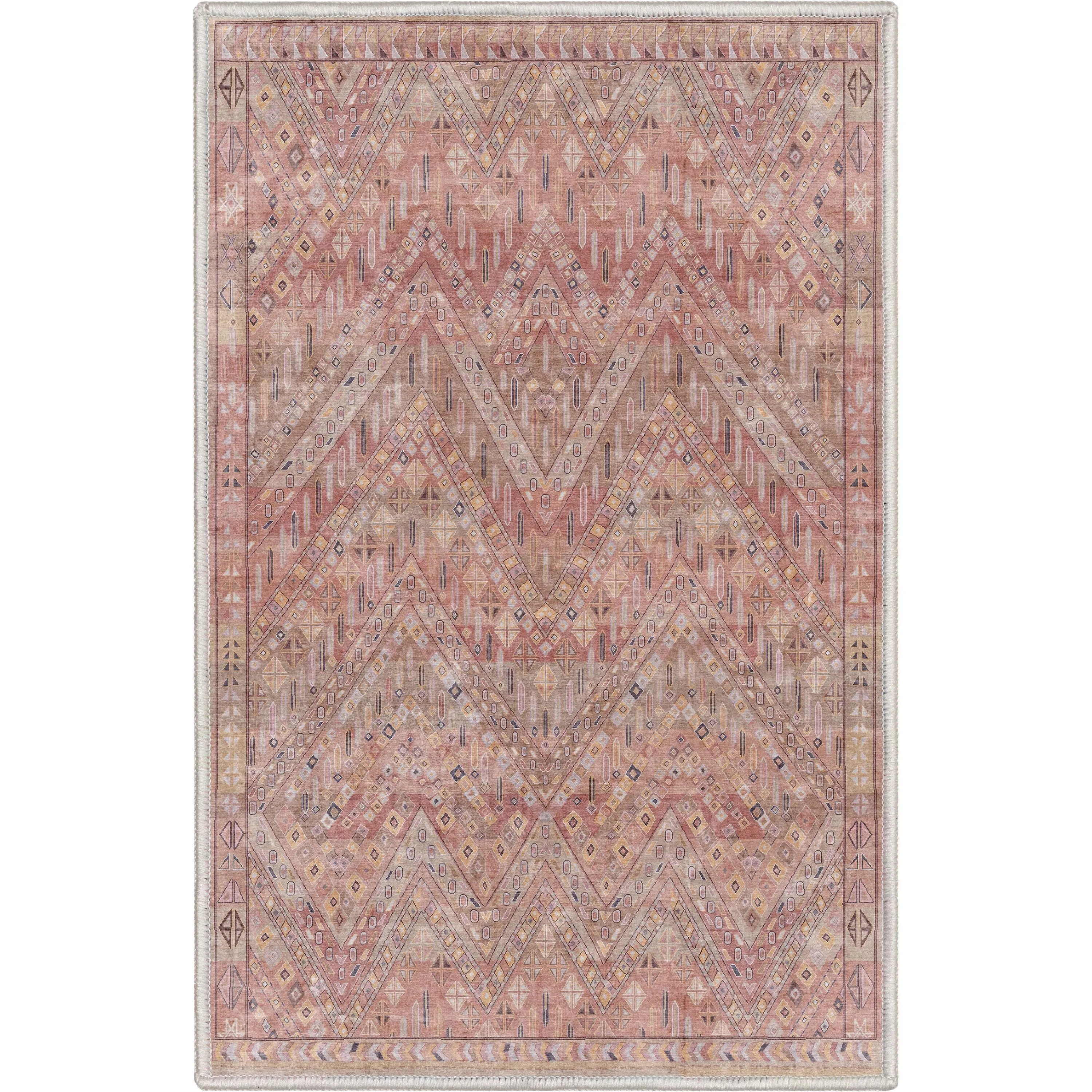 Well Woven Asha Vintage Anya Machine Washable Area Rug