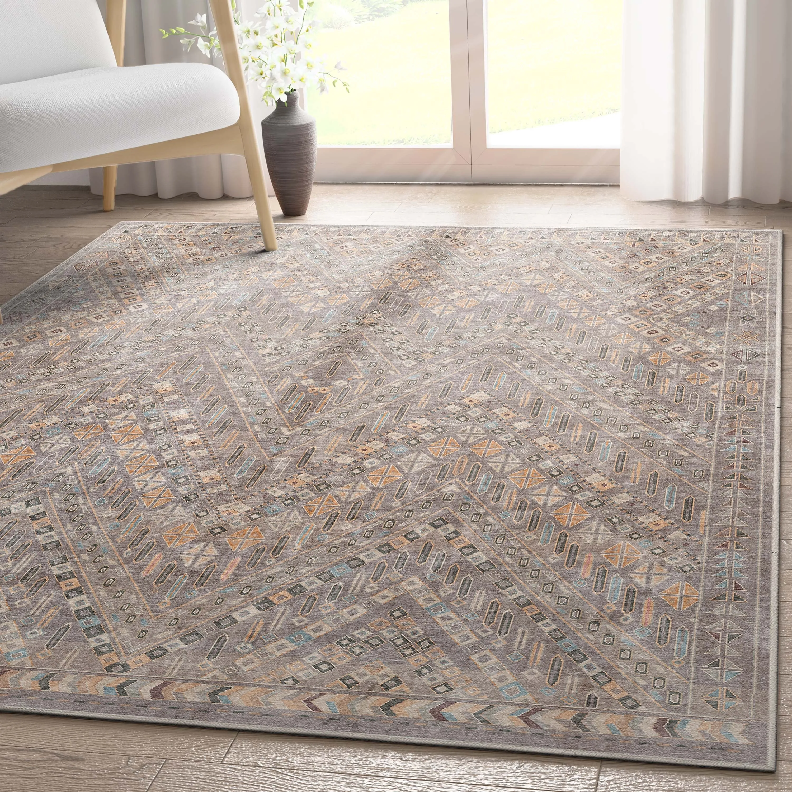 Well Woven Asha Vintage Anya Machine Washable Area Rug