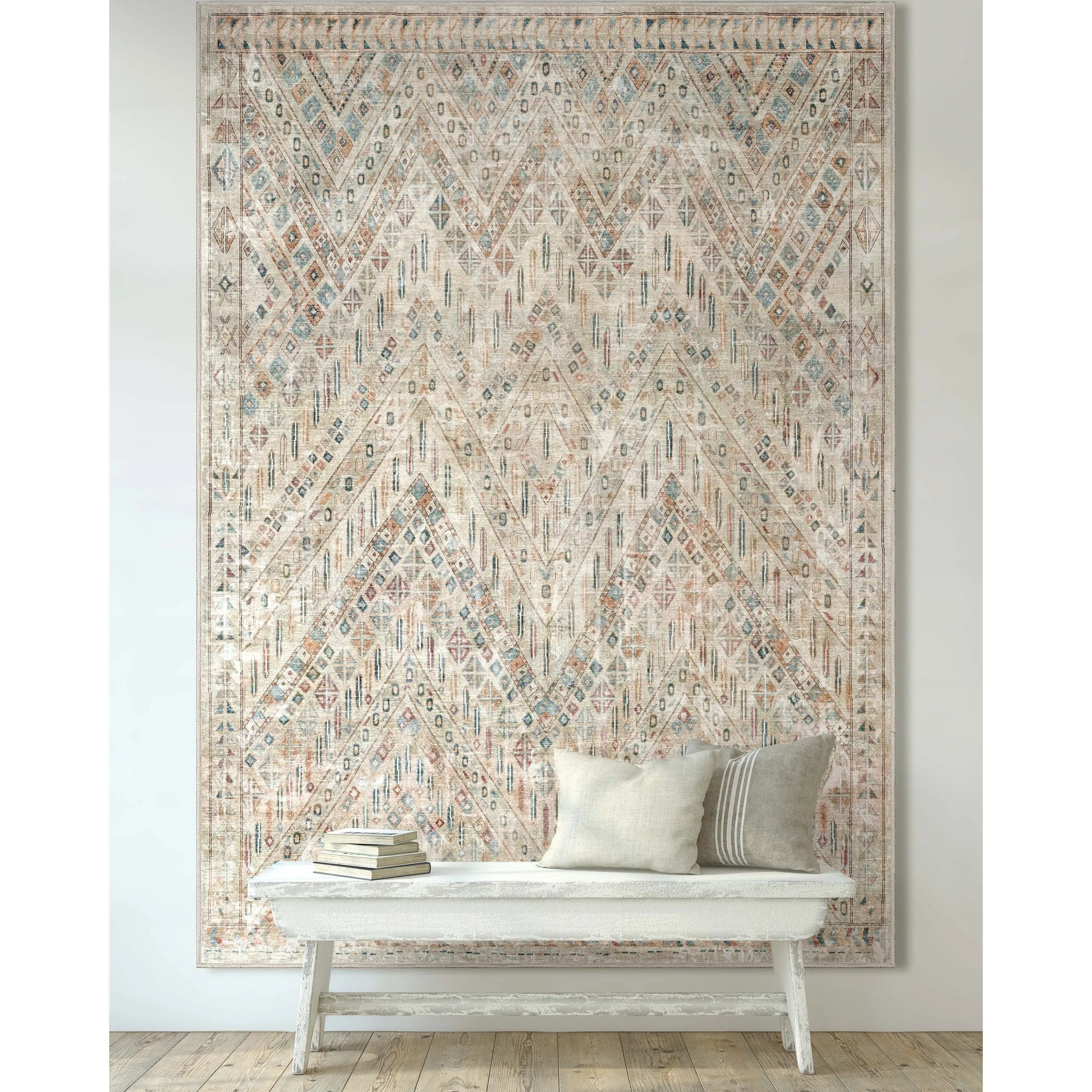 Well Woven Asha Vintage Anya Machine Washable Area Rug