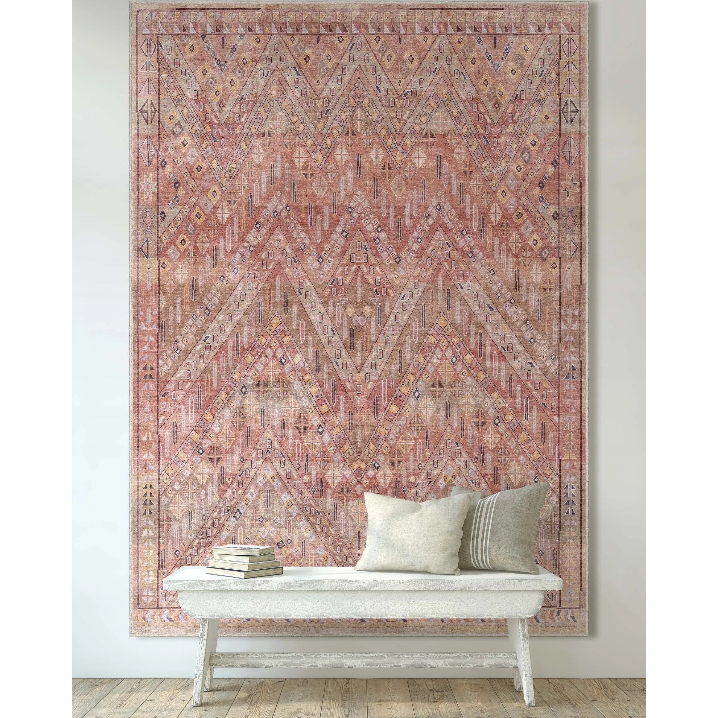 Well Woven Asha Vintage Anya Machine Washable Area Rug