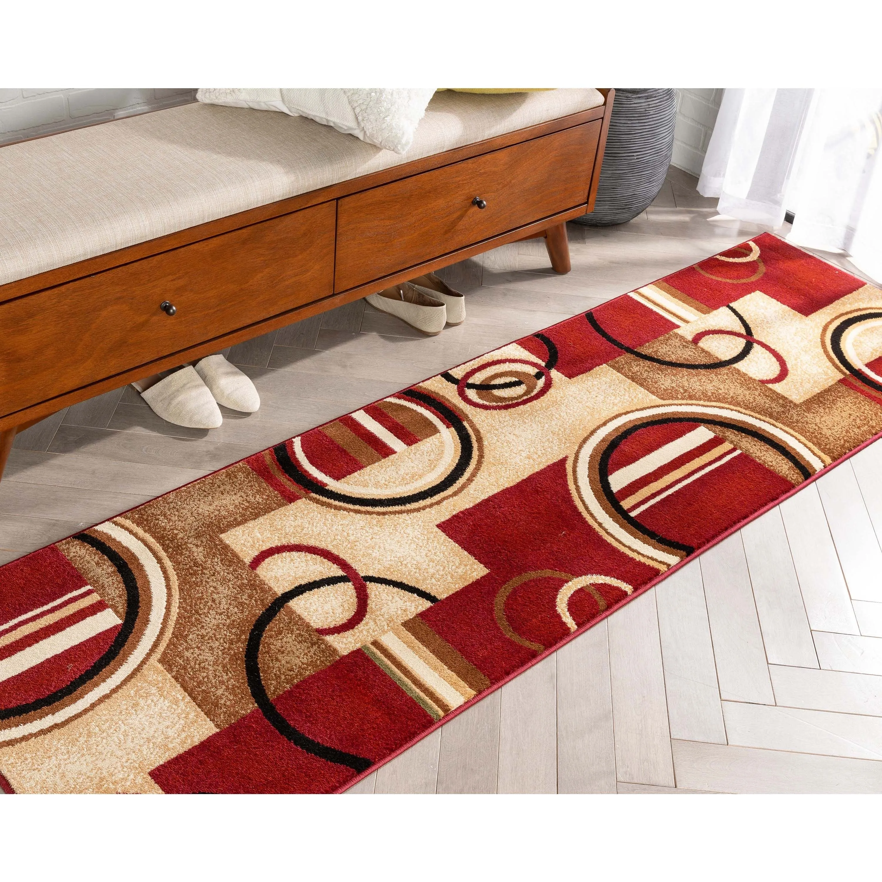 Well Woven Barclay Arcs & Shapes Modern Geometric Circles Area Rug