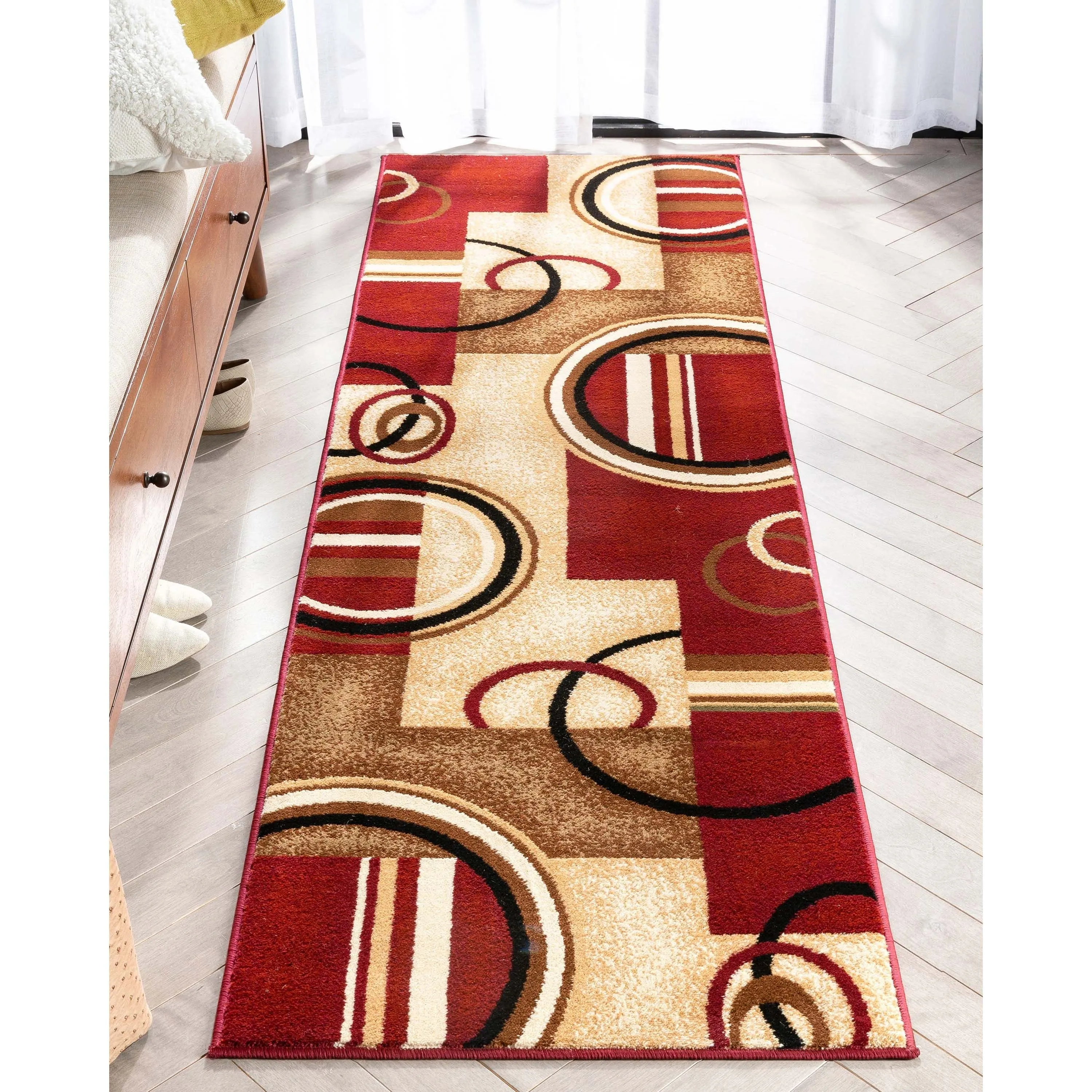 Well Woven Barclay Arcs & Shapes Modern Geometric Circles Area Rug