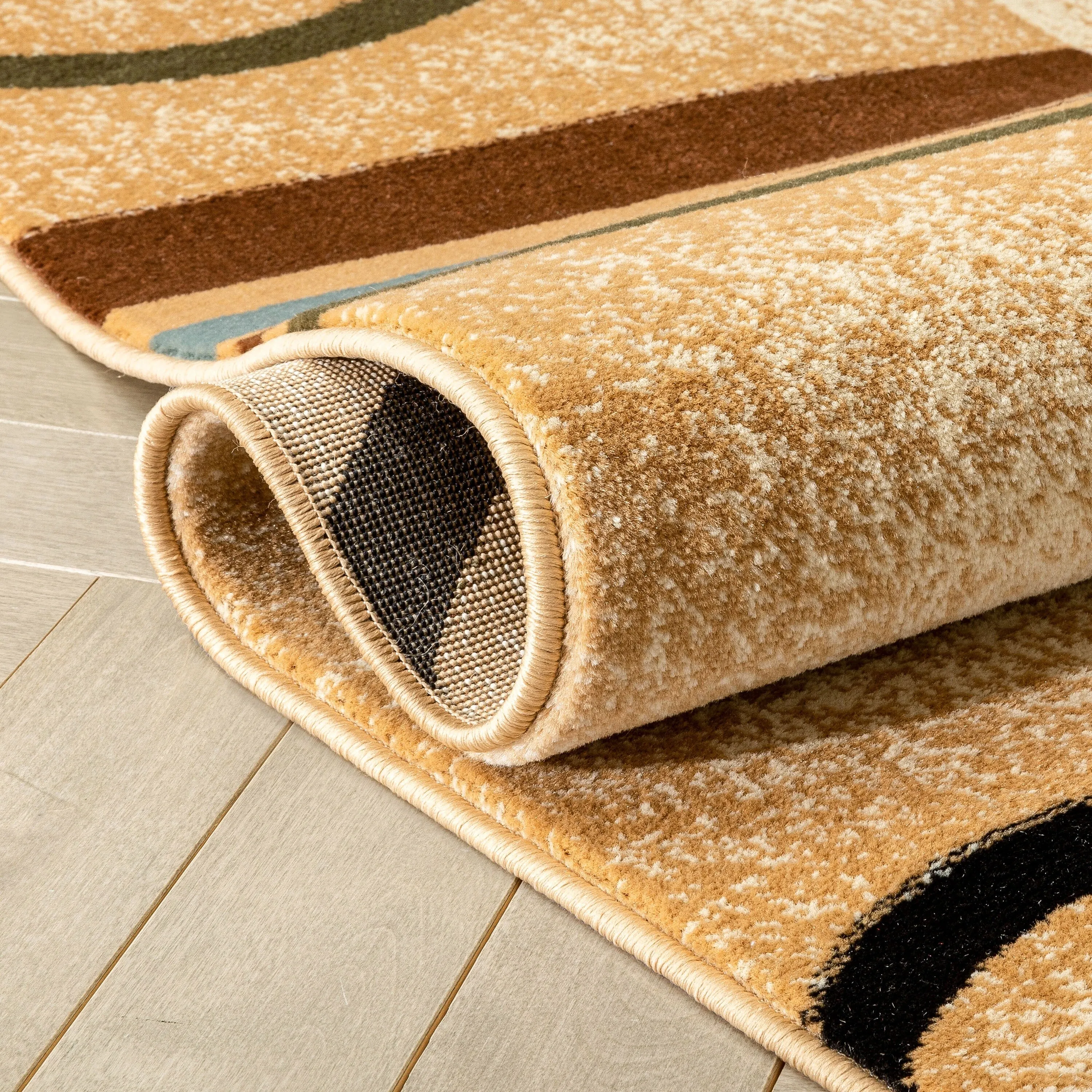 Well Woven Barclay Arcs & Shapes Modern Geometric Circles Area Rug