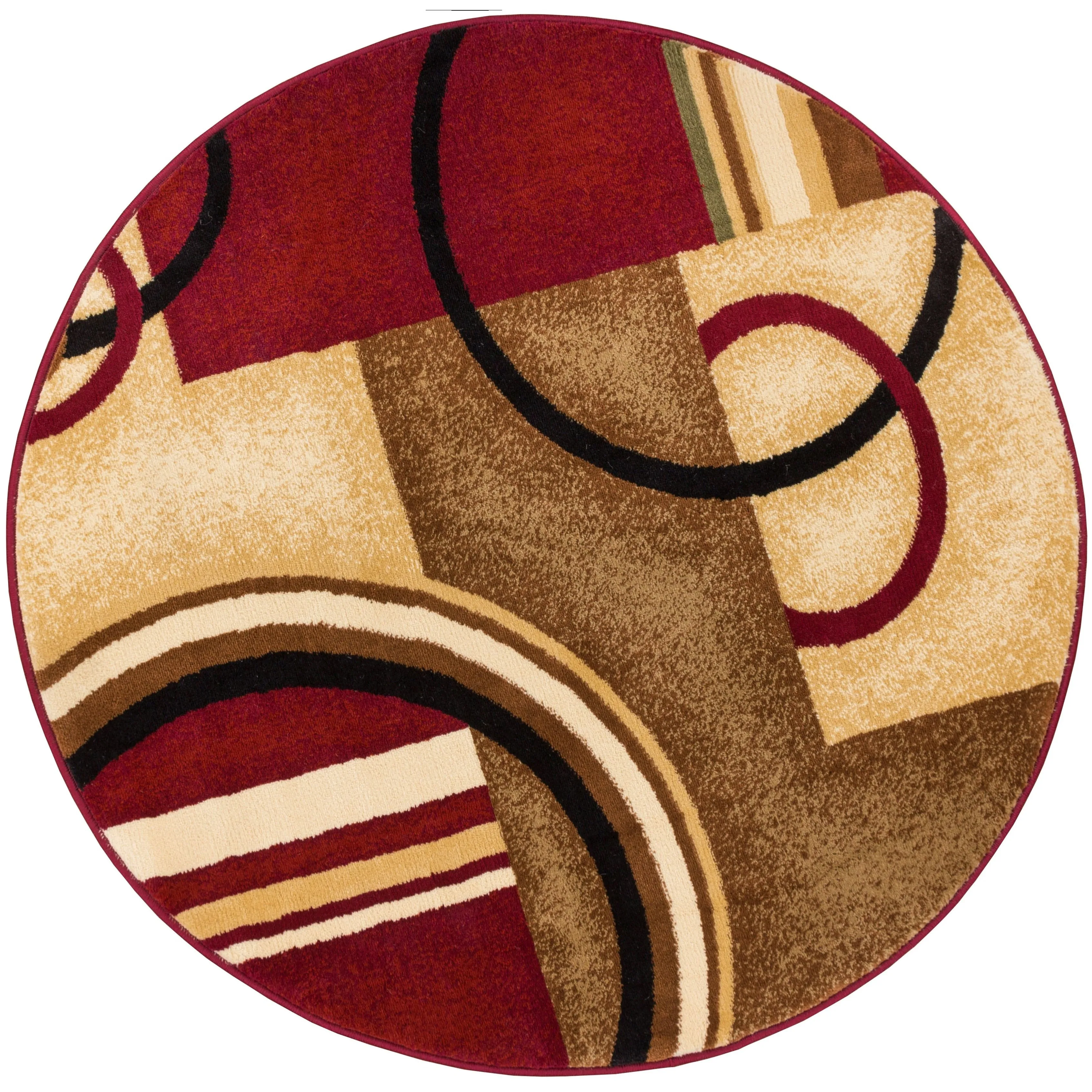 Well Woven Barclay Arcs & Shapes Modern Geometric Circles Area Rug