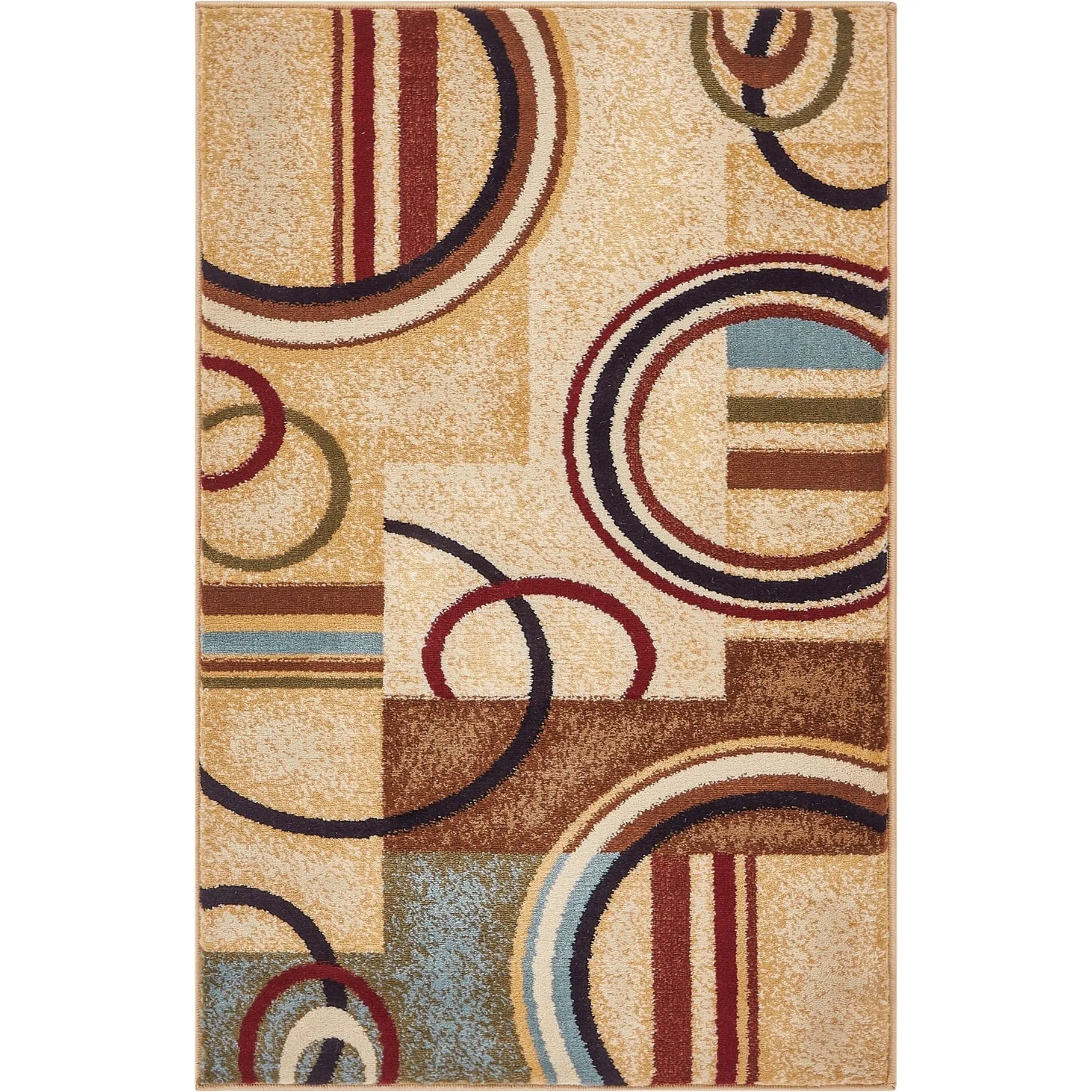 Well Woven Barclay Arcs & Shapes Modern Geometric Circles Area Rug