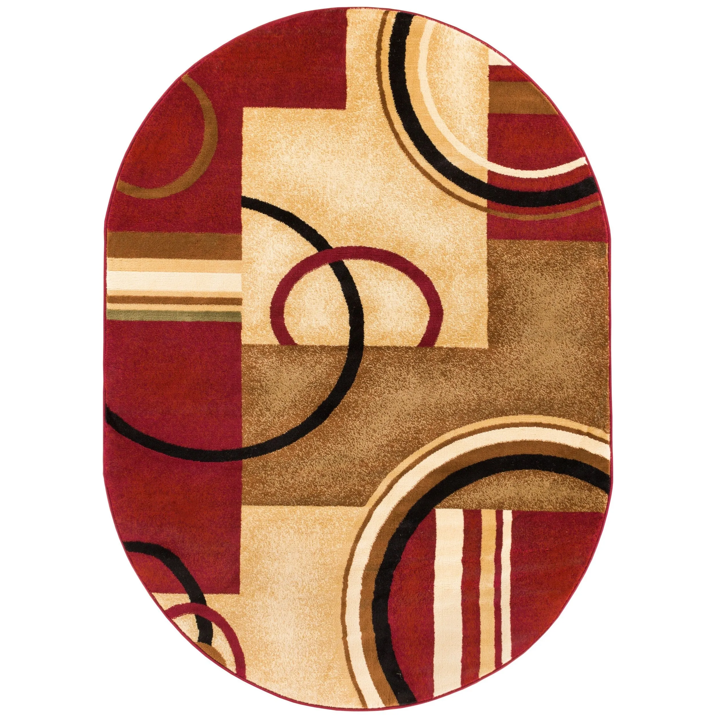 Well Woven Barclay Arcs & Shapes Modern Geometric Circles Area Rug