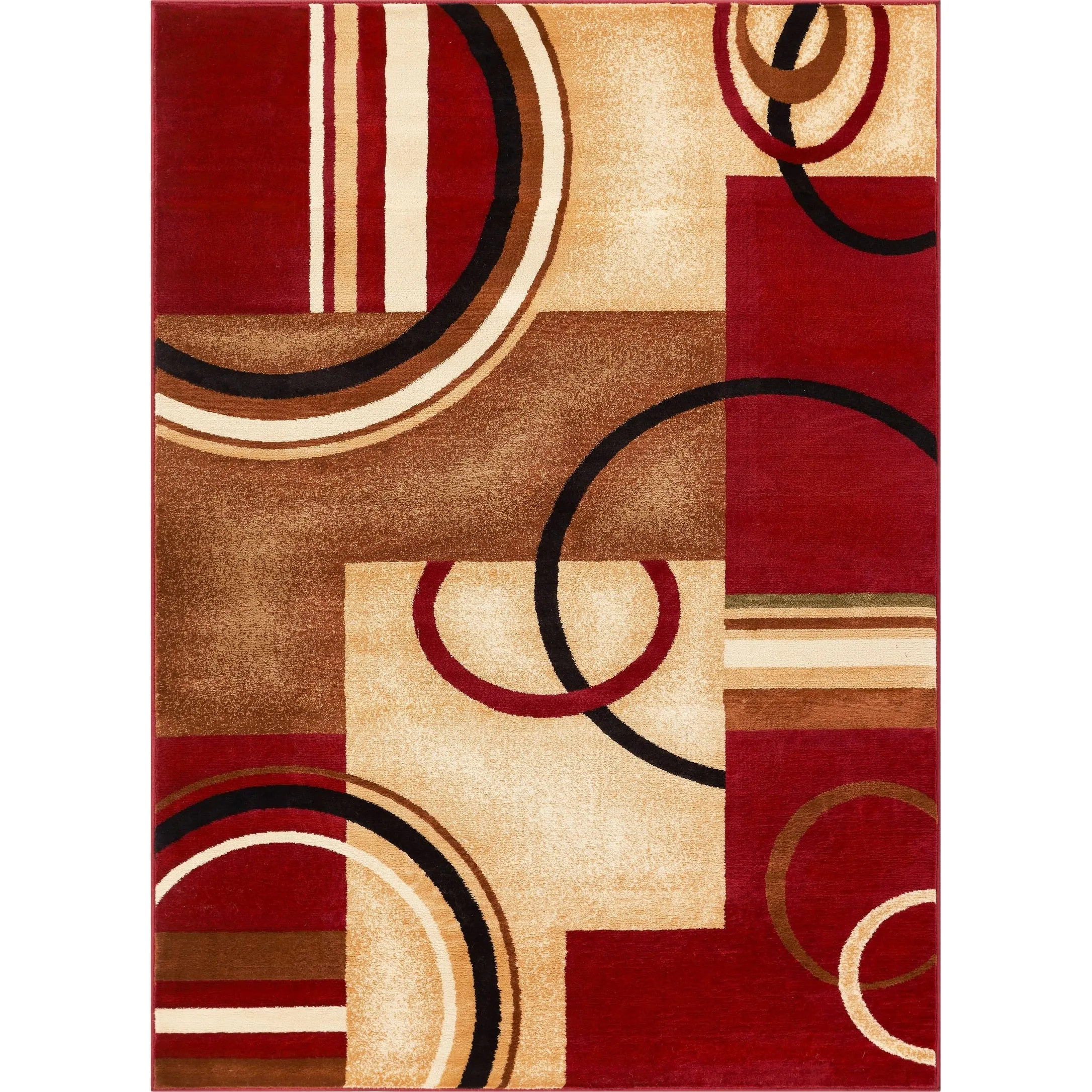 Well Woven Barclay Arcs & Shapes Modern Geometric Circles Area Rug