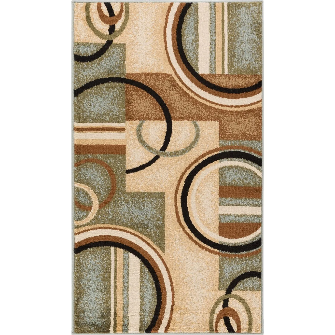 Well Woven Barclay Arcs & Shapes Modern Geometric Circles Area Rug