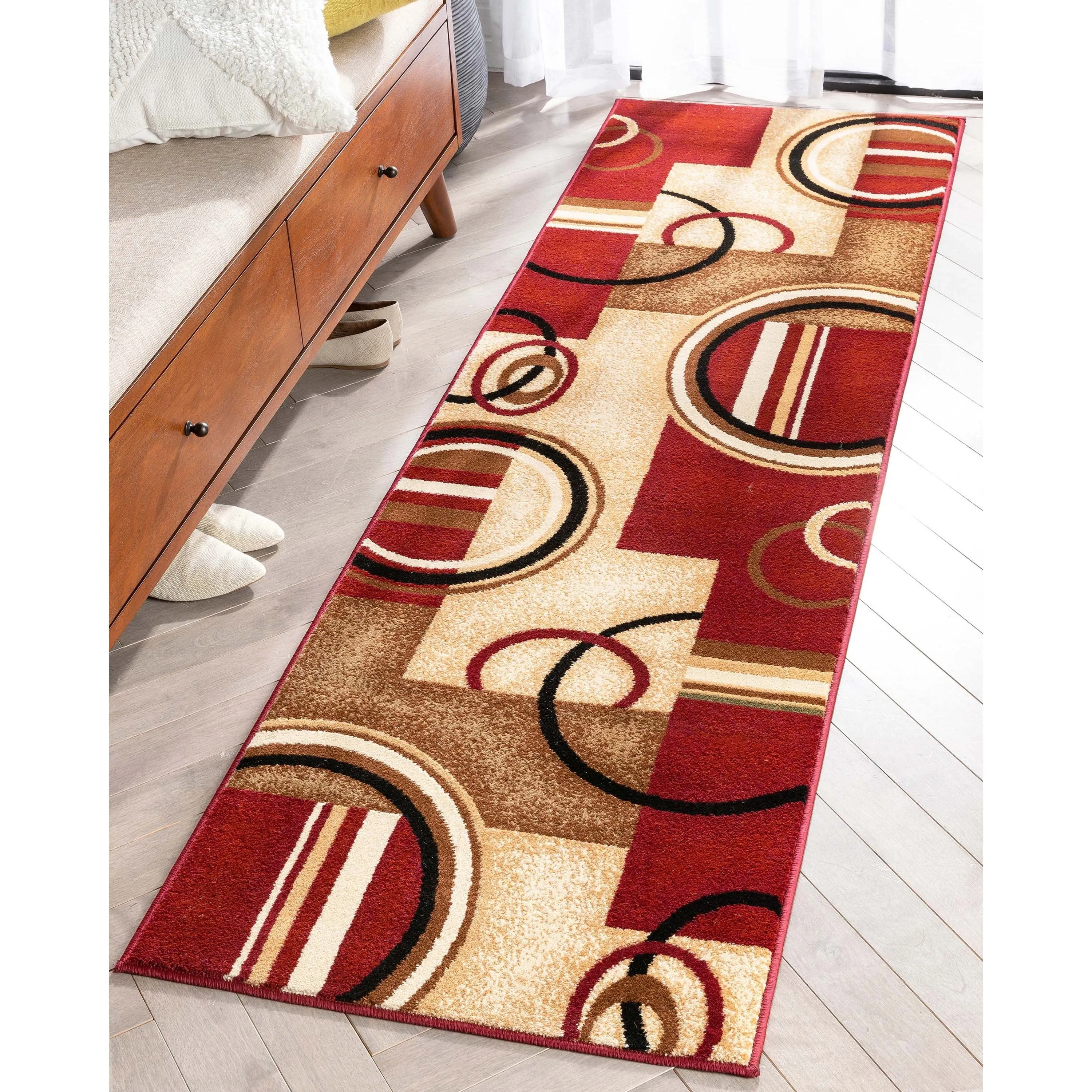 Well Woven Barclay Arcs & Shapes Modern Geometric Circles Area Rug