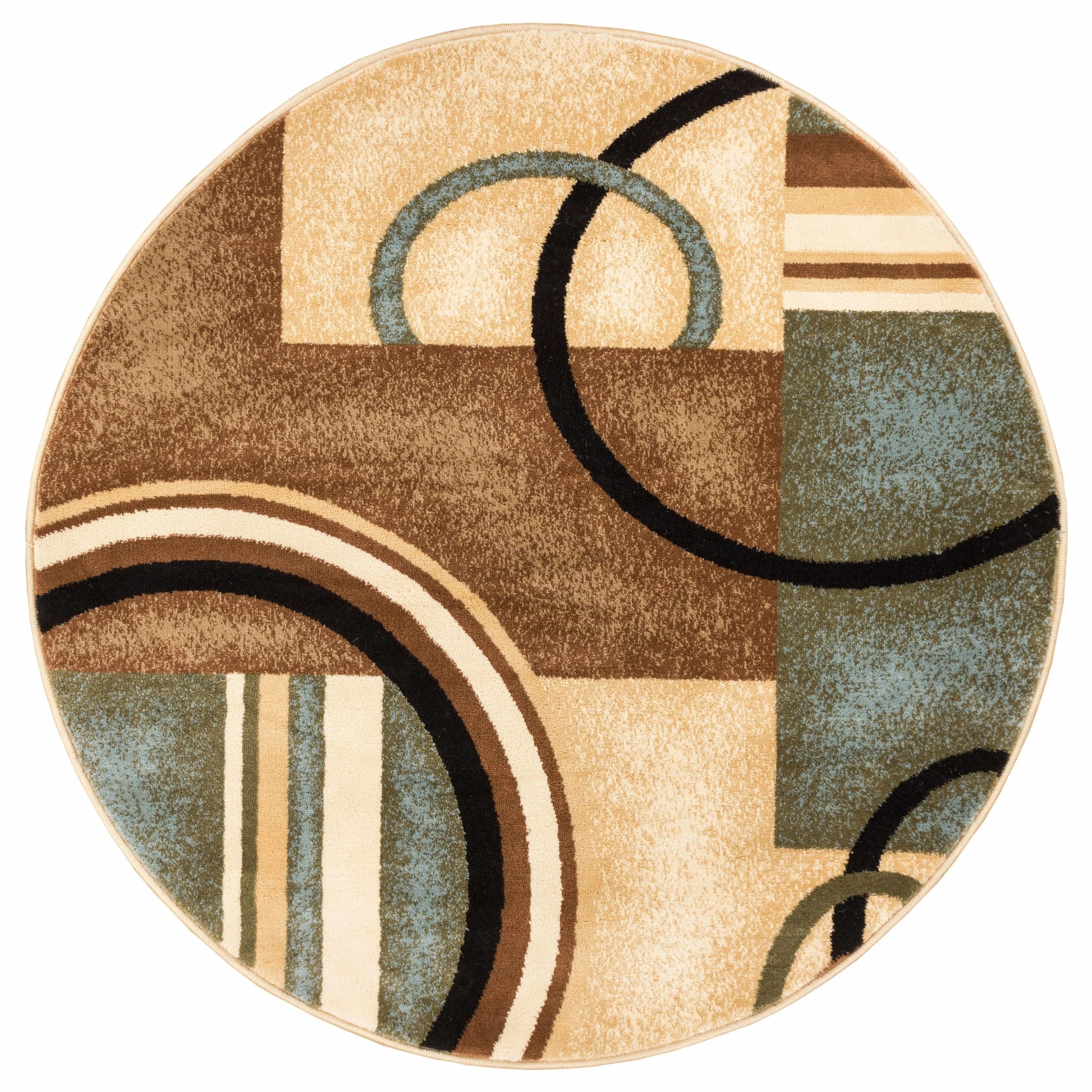 Well Woven Barclay Arcs & Shapes Modern Geometric Circles Area Rug
