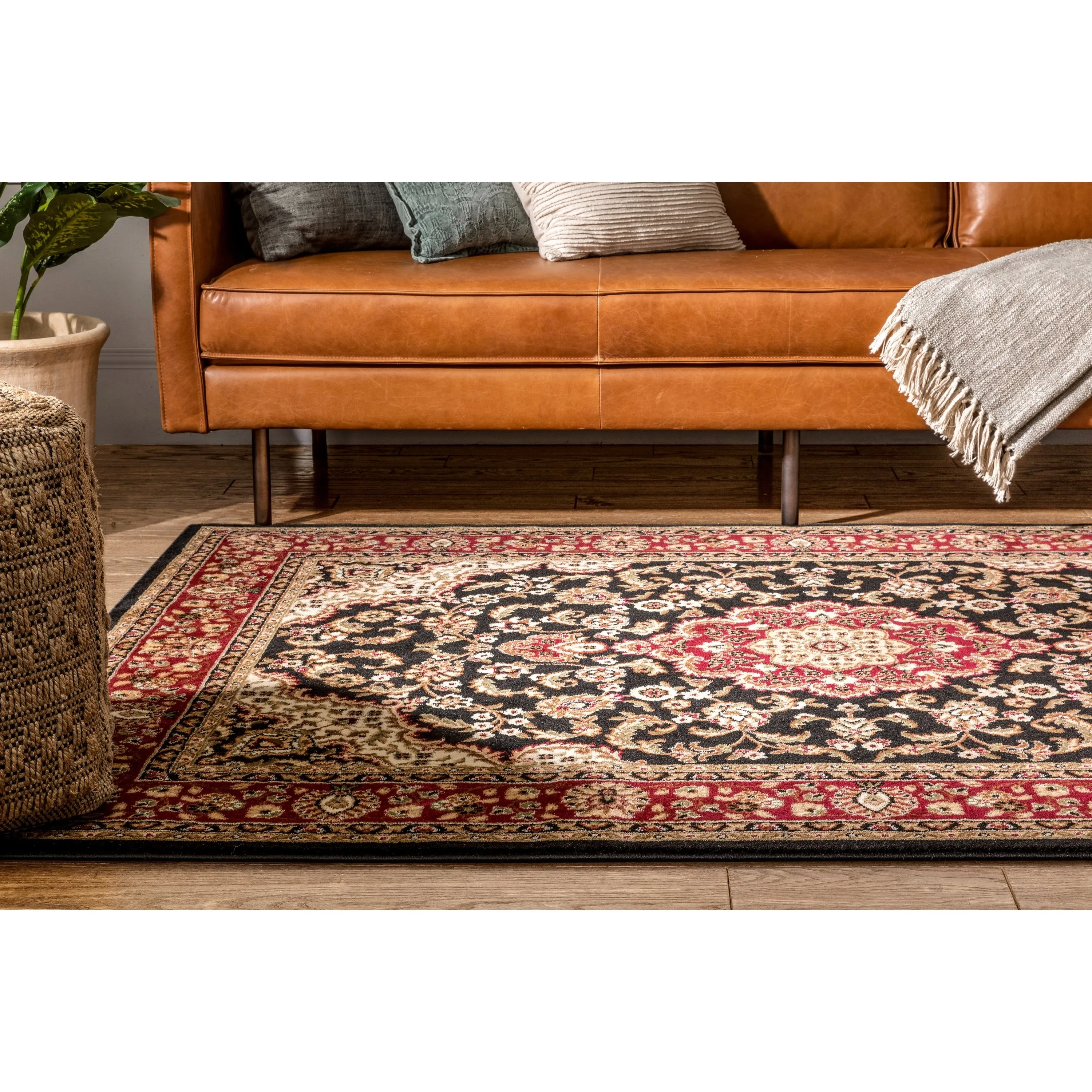 Well Woven Barclay Medallion Kashan Oriental Persian Area Rug
