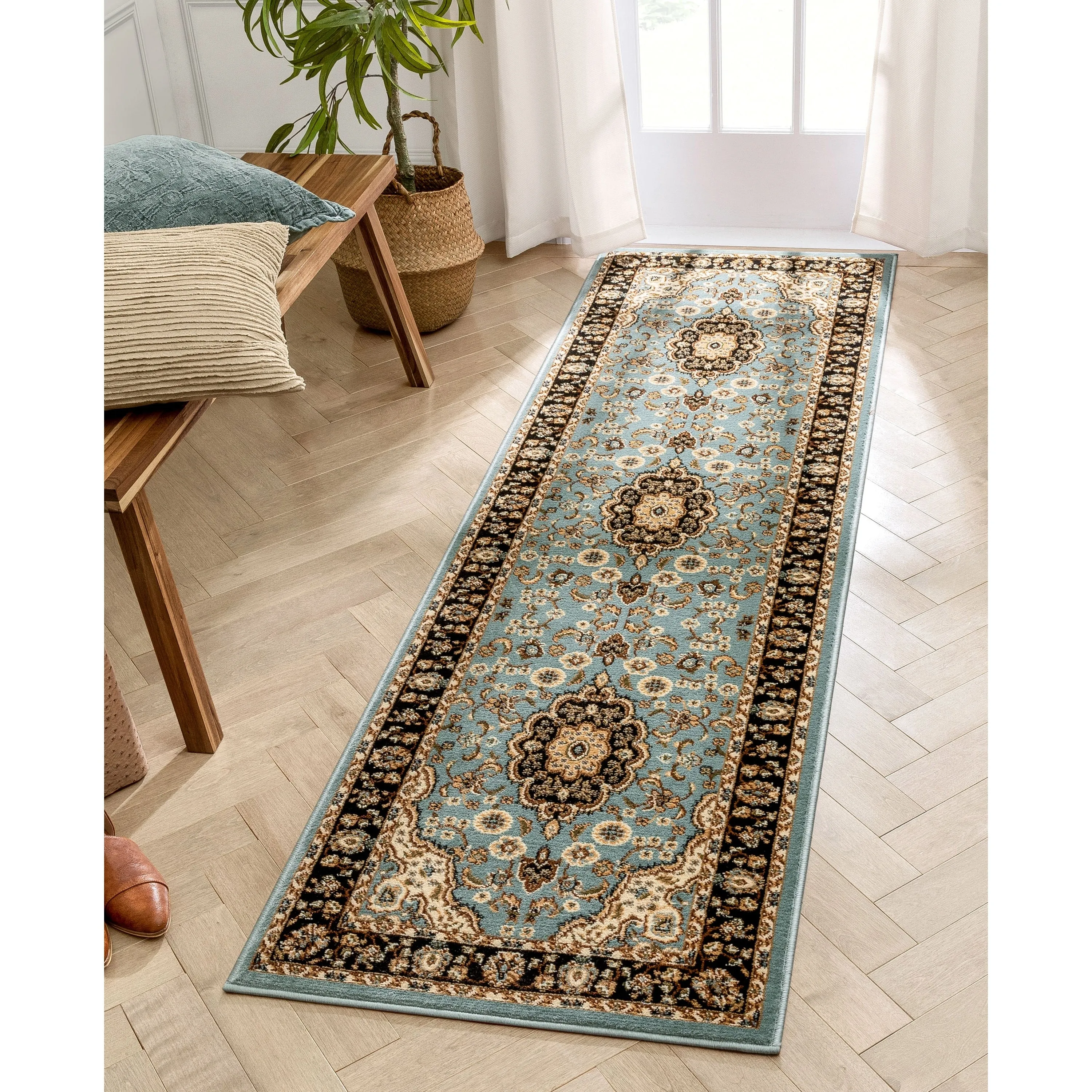 Well Woven Barclay Medallion Kashan Oriental Persian Area Rug