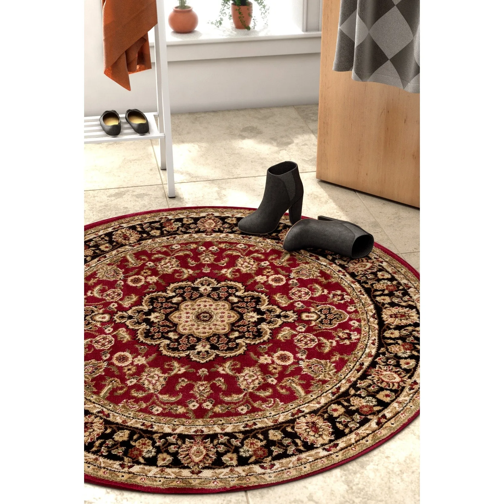 Well Woven Barclay Medallion Kashan Oriental Persian Area Rug