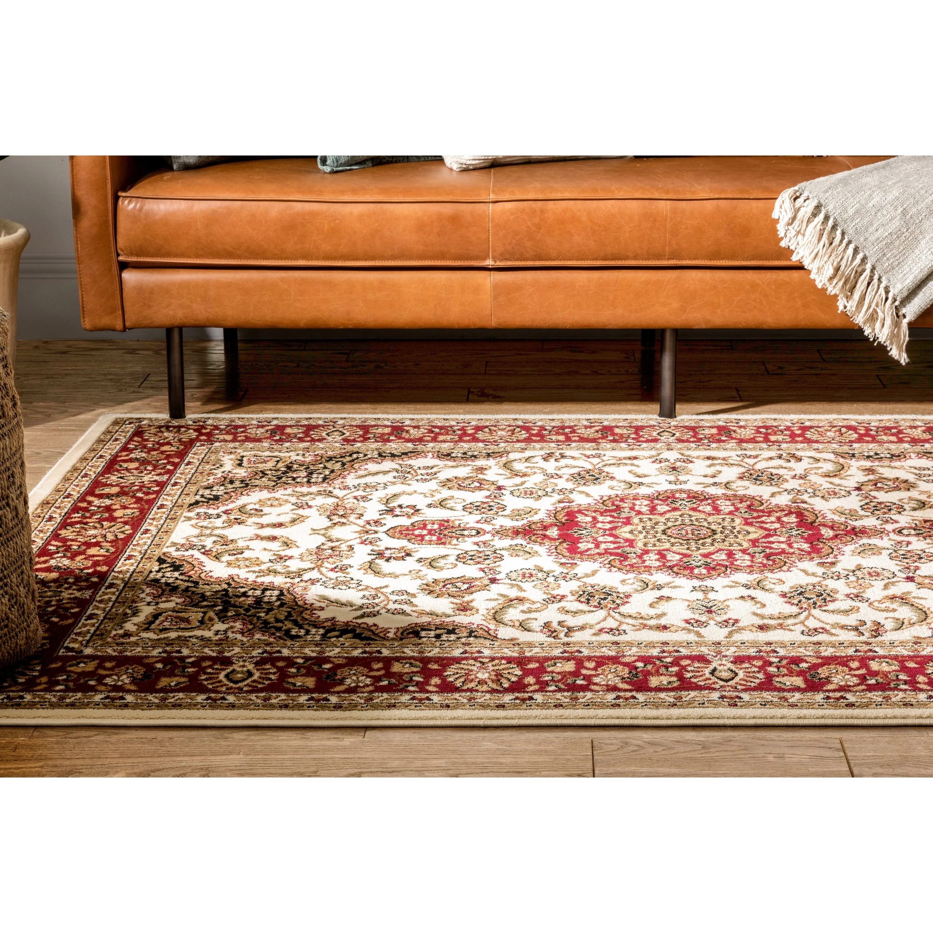 Well Woven Barclay Medallion Kashan Oriental Persian Area Rug