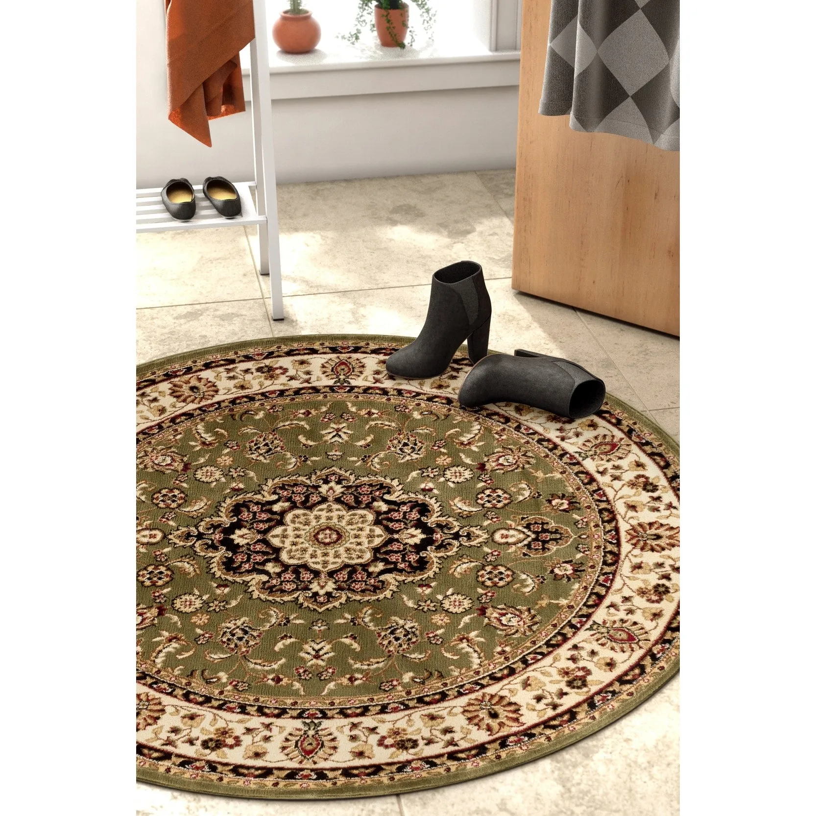 Well Woven Barclay Medallion Kashan Oriental Persian Area Rug
