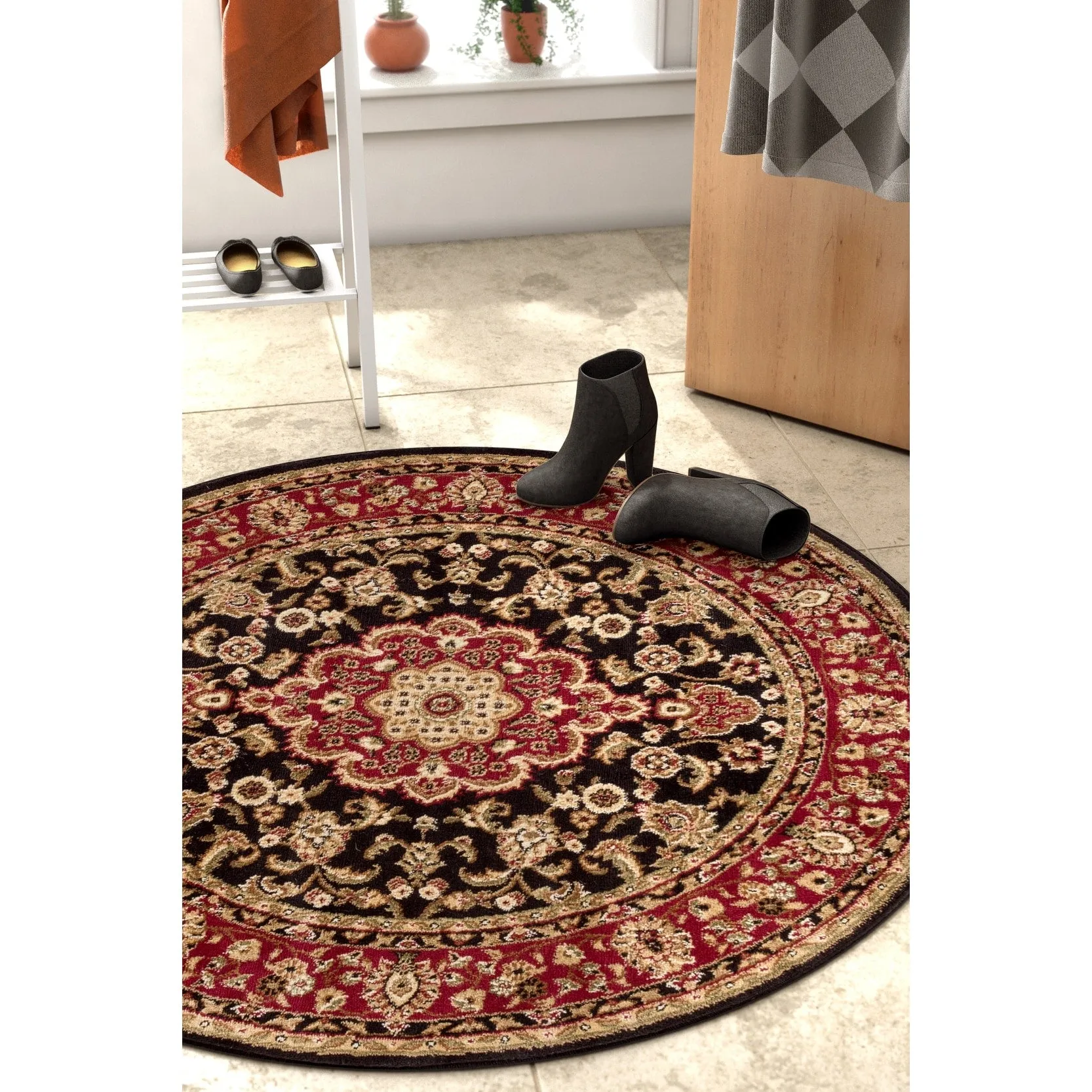 Well Woven Barclay Medallion Kashan Oriental Persian Area Rug