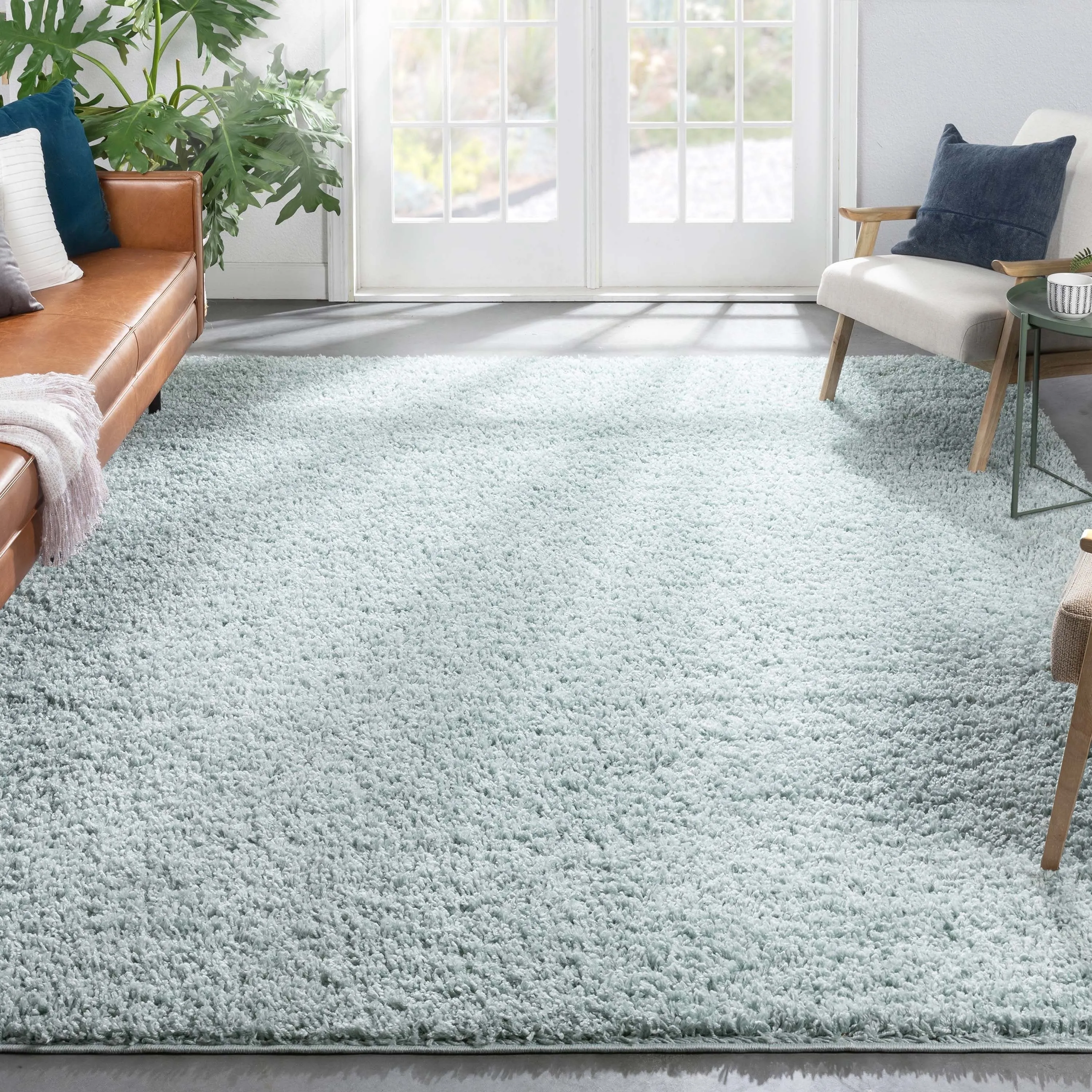 Well Woven Elle Basics Emerson Plain Shag Area Rug