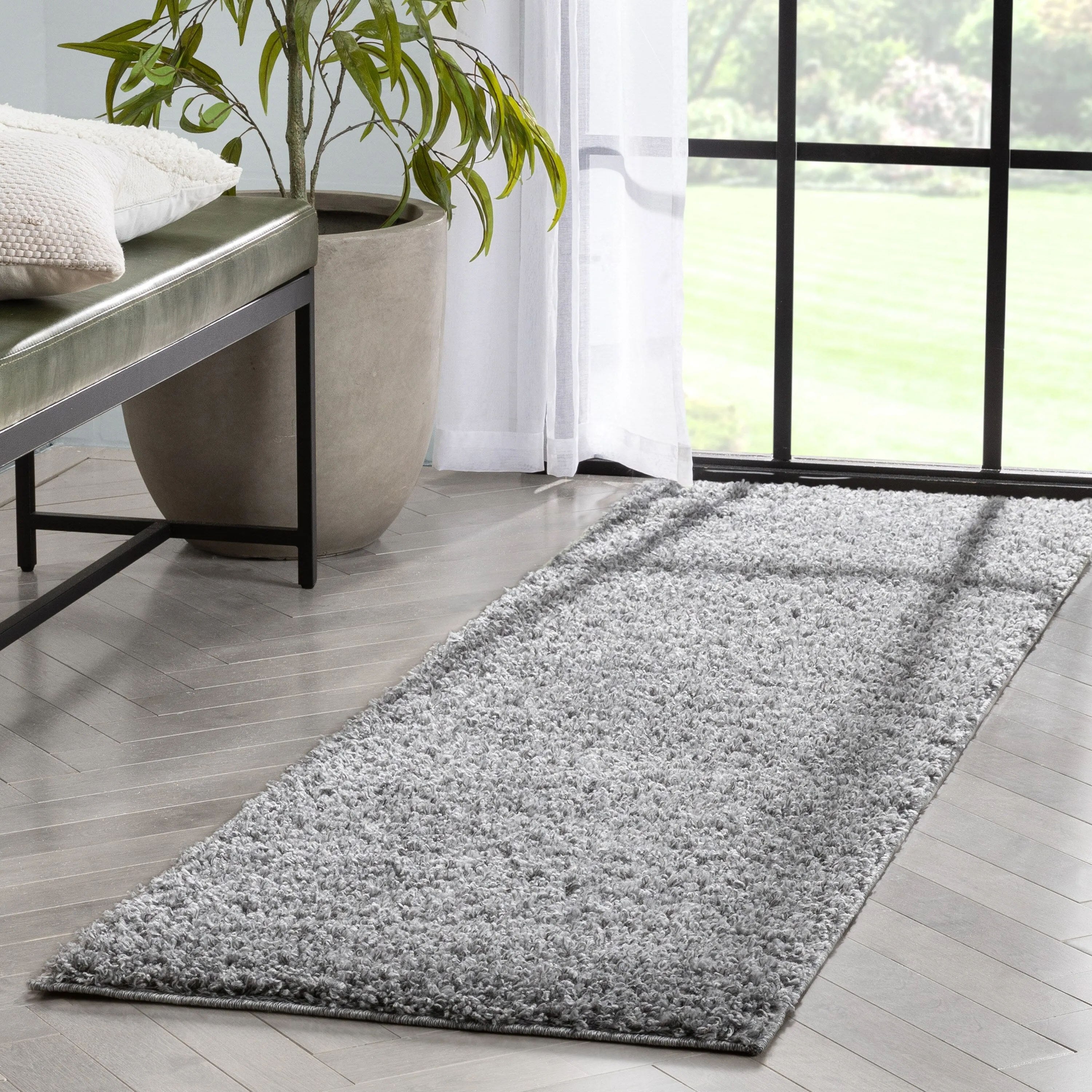 Well Woven Elle Basics Emerson Plain Shag Area Rug