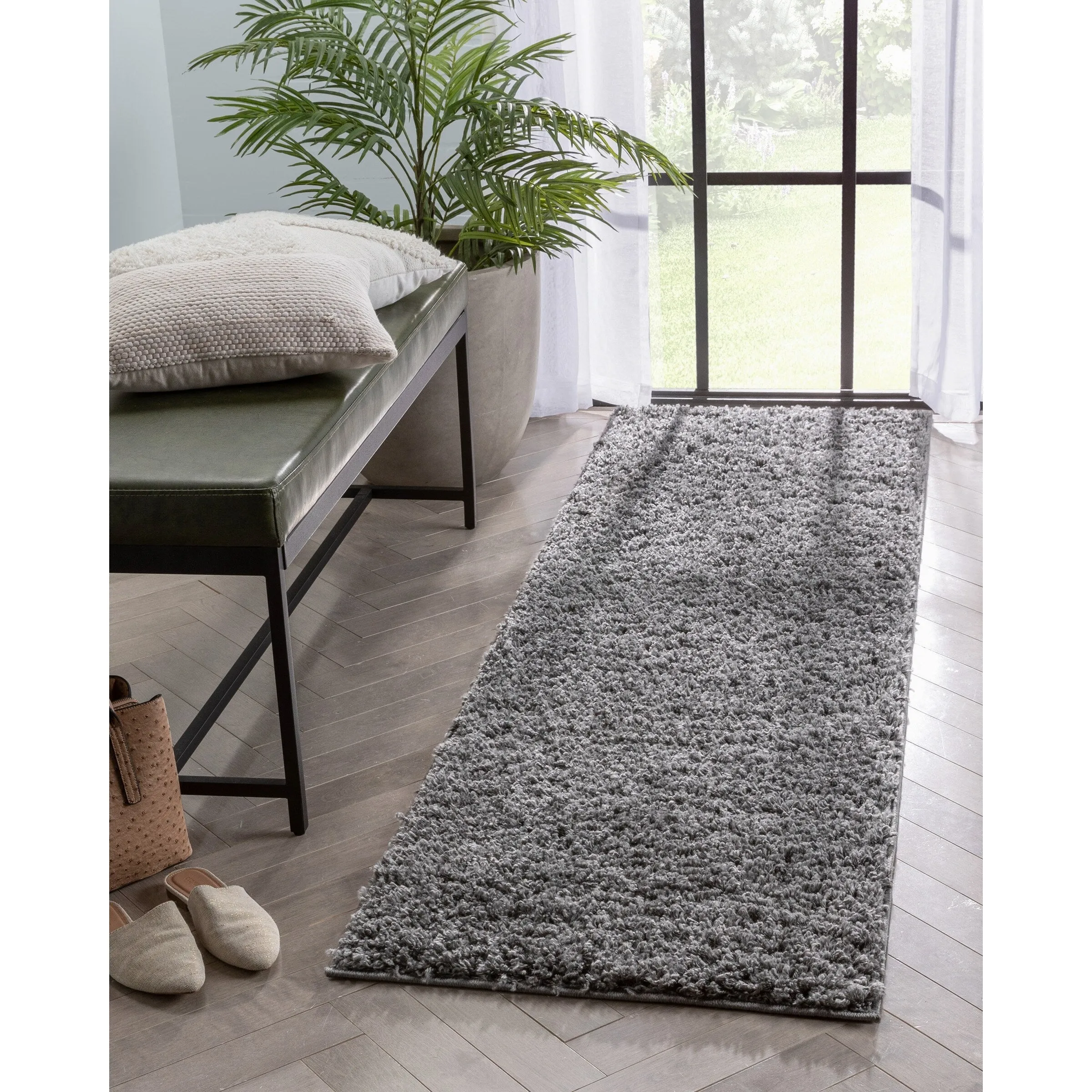 Well Woven Elle Basics Emerson Plain Shag Area Rug
