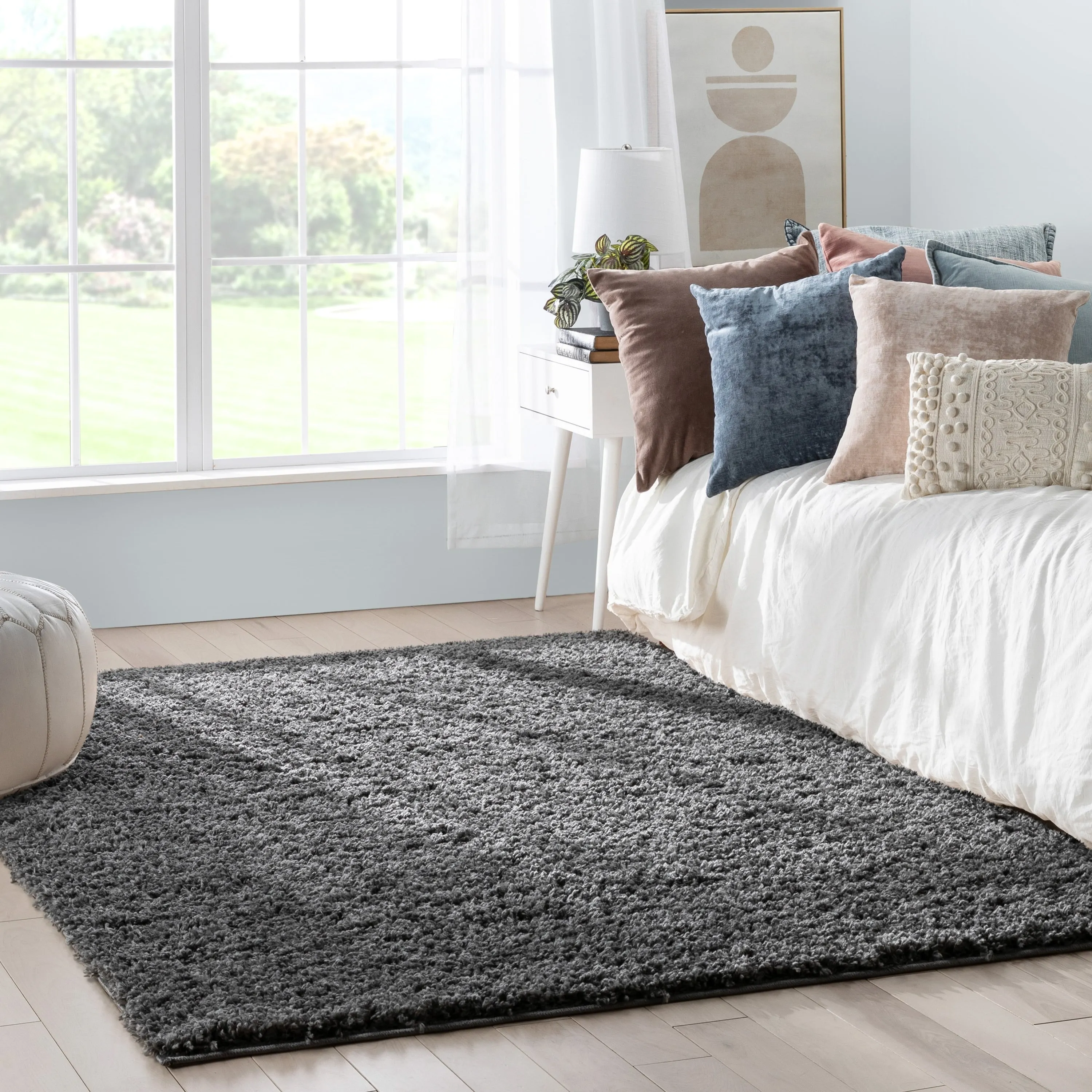 Well Woven Elle Basics Emerson Plain Shag Area Rug
