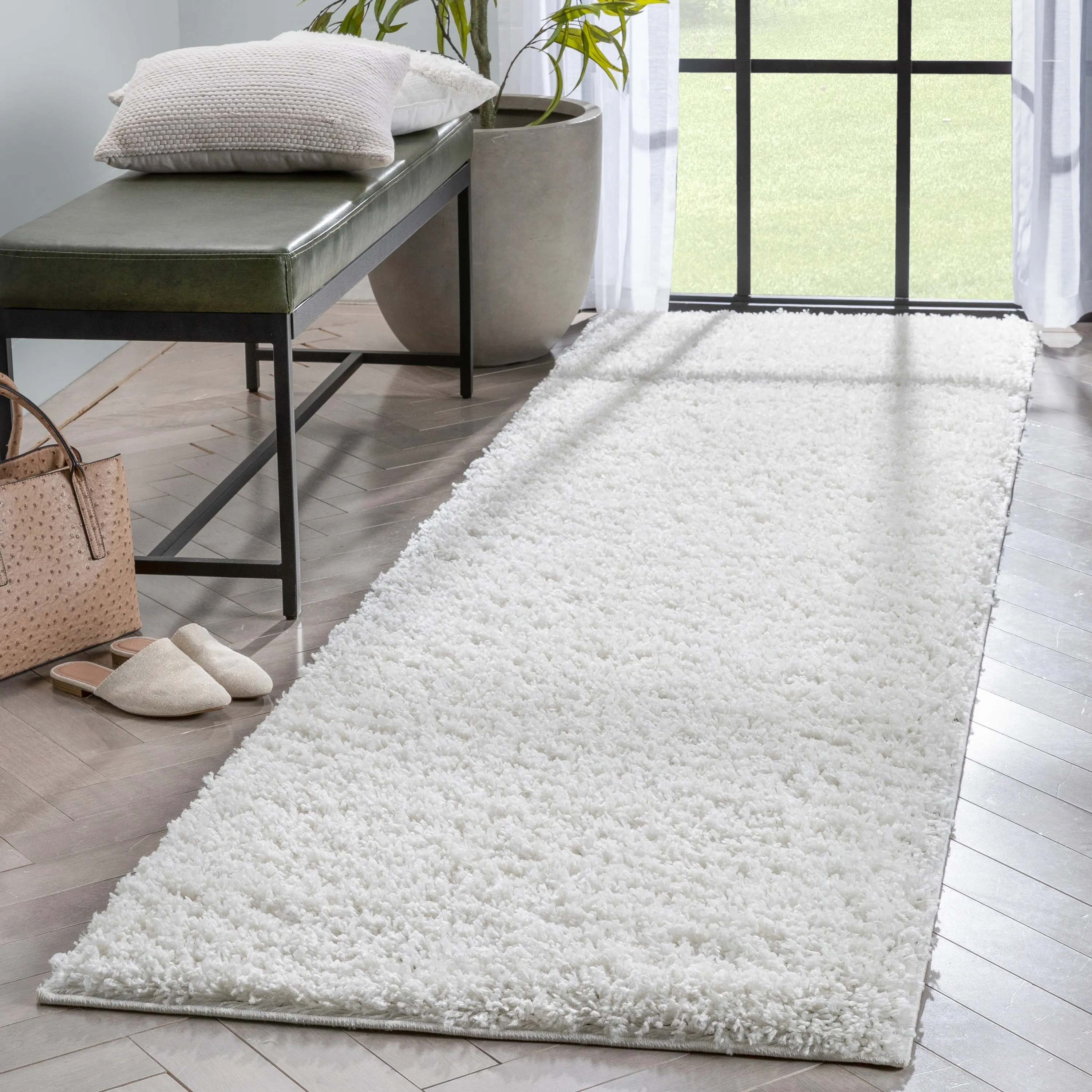 Well Woven Elle Basics Emerson Plain Shag Area Rug