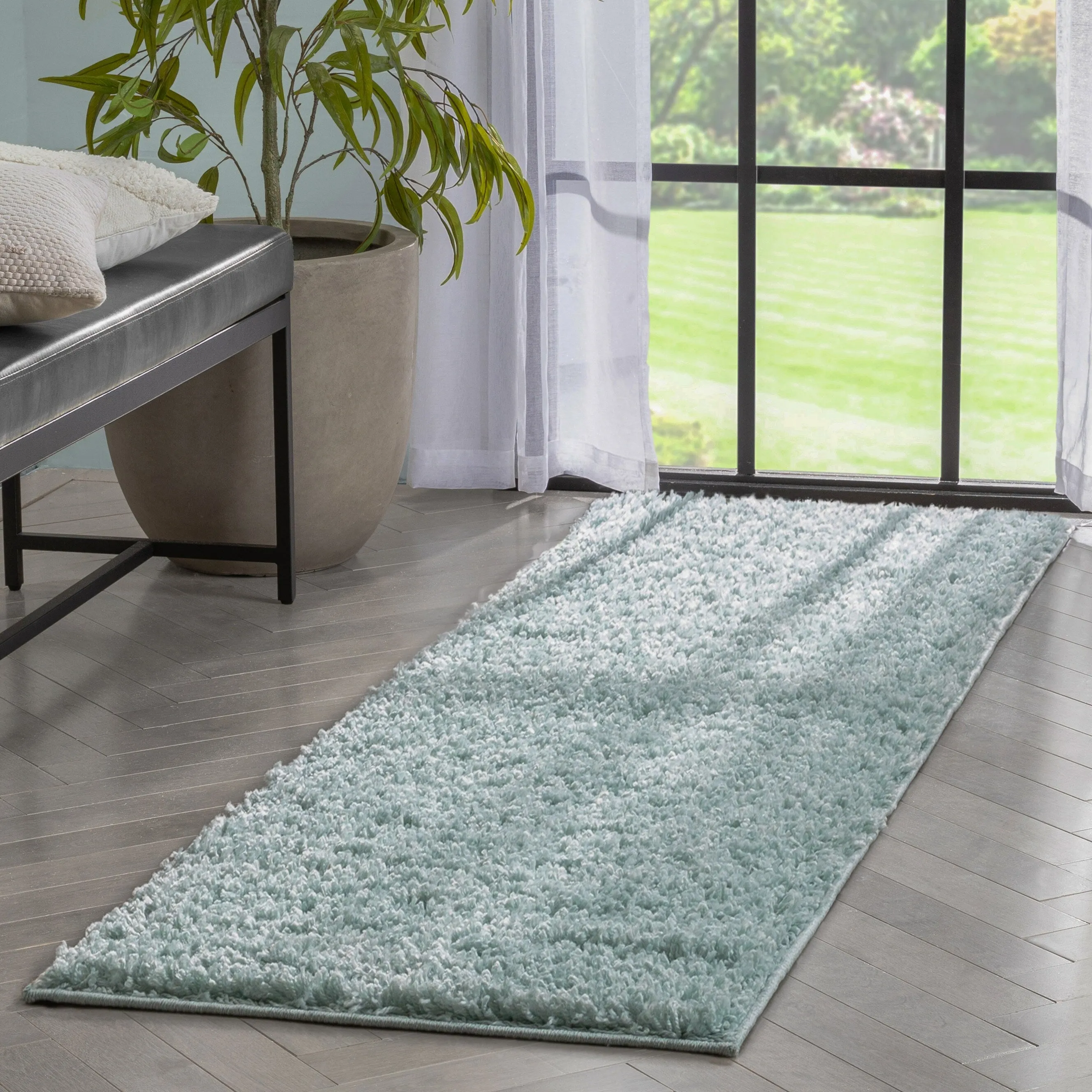 Well Woven Elle Basics Emerson Plain Shag Area Rug