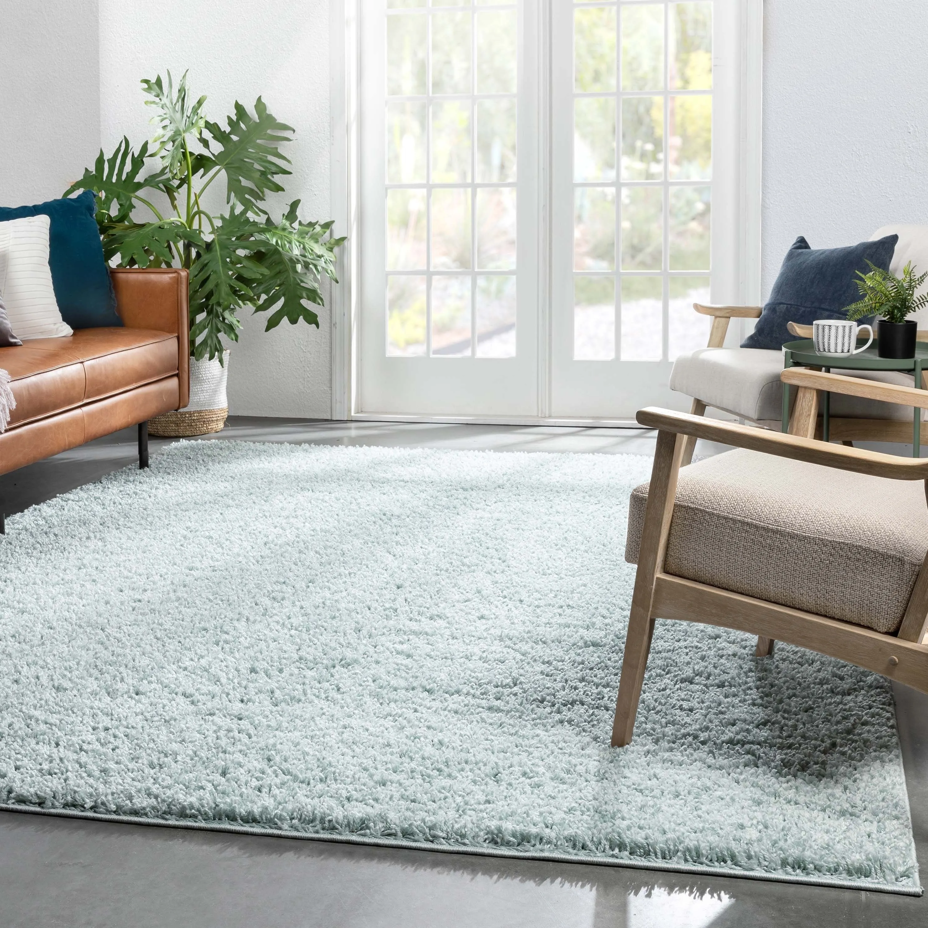 Well Woven Elle Basics Emerson Plain Shag Area Rug