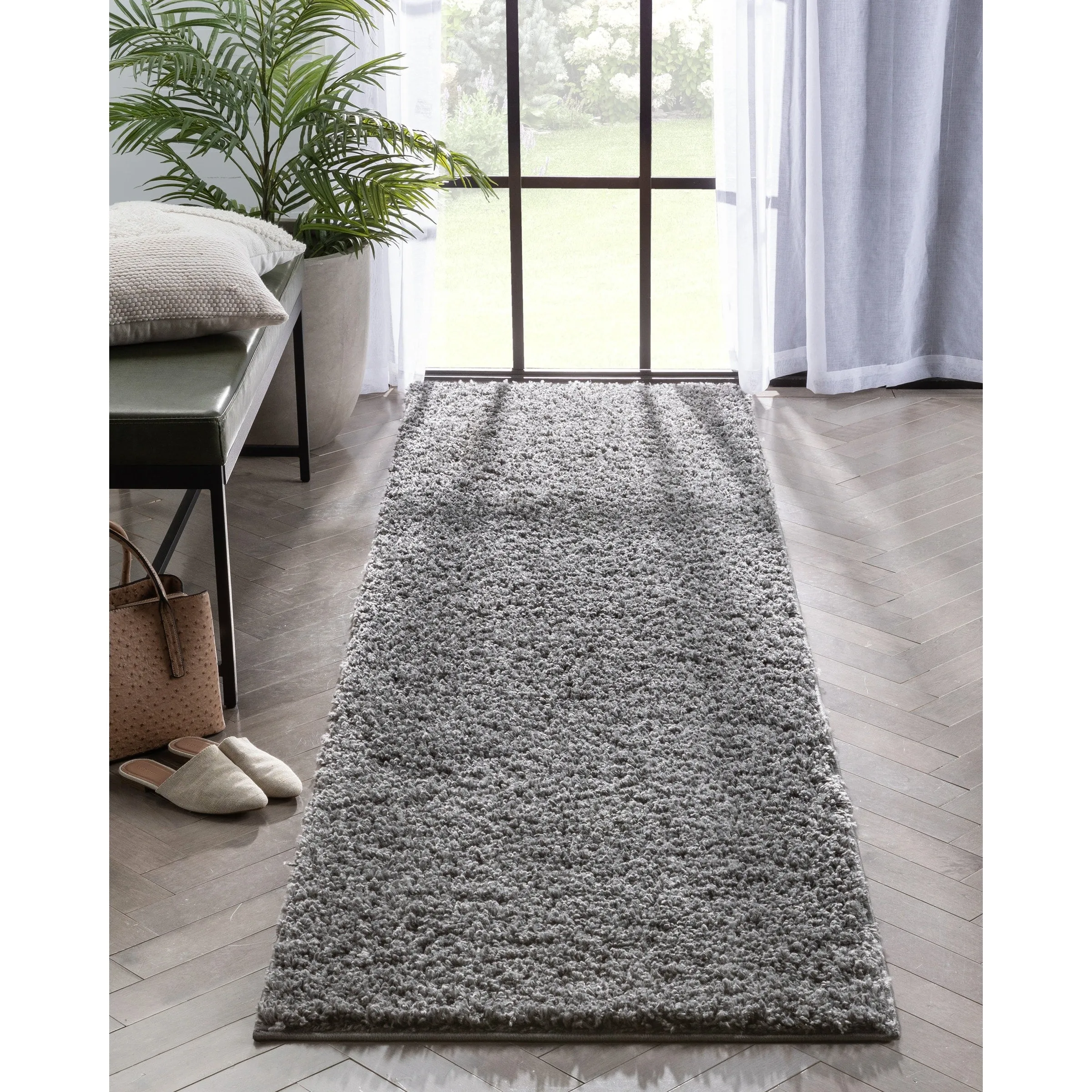 Well Woven Elle Basics Emerson Plain Shag Area Rug
