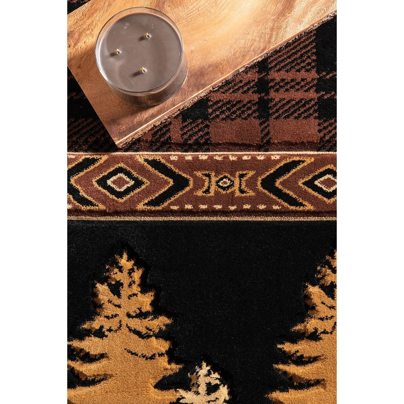 Westfield Home Graham Azure Plains Brown Hand-Carved Area Rug