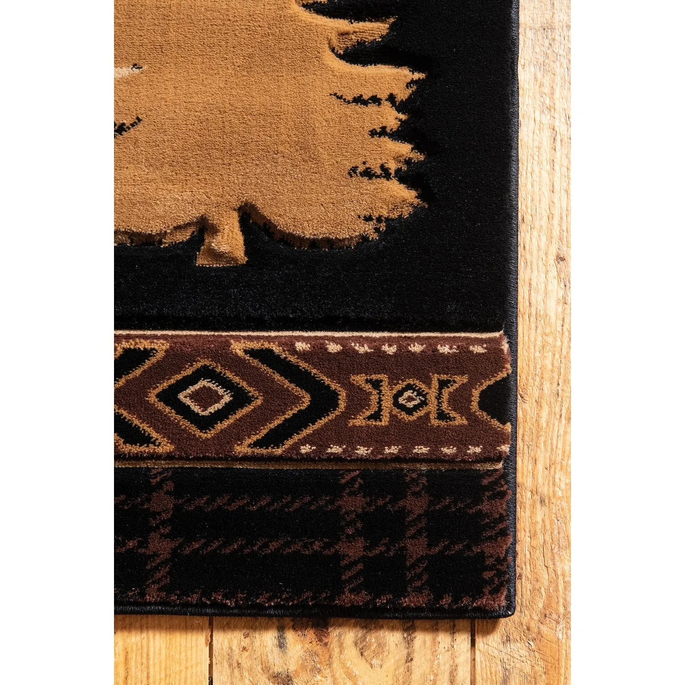 Westfield Home Graham Azure Plains Brown Hand-Carved Area Rug