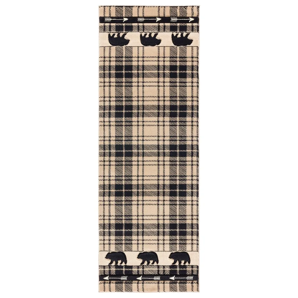 Westfield Home Graham Bear Mountain Hand-Carved Area Rug