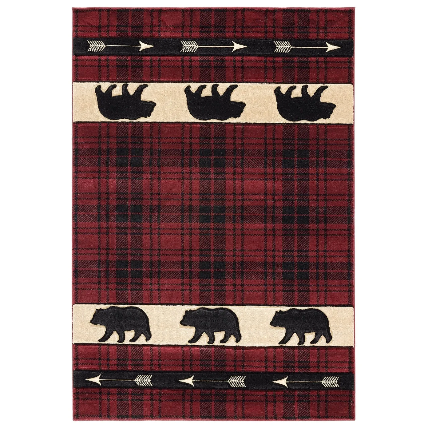 Westfield Home Graham Bear Mountain Hand-Carved Area Rug