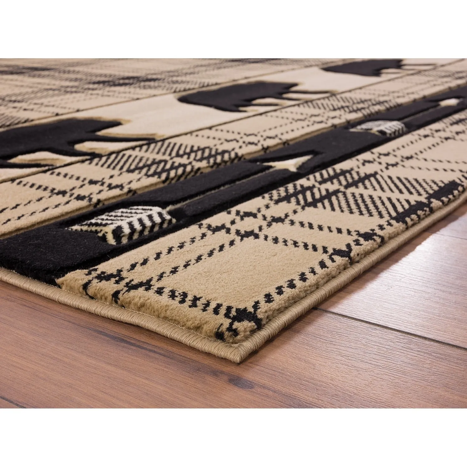 Westfield Home Graham Bear Mountain Hand-Carved Area Rug