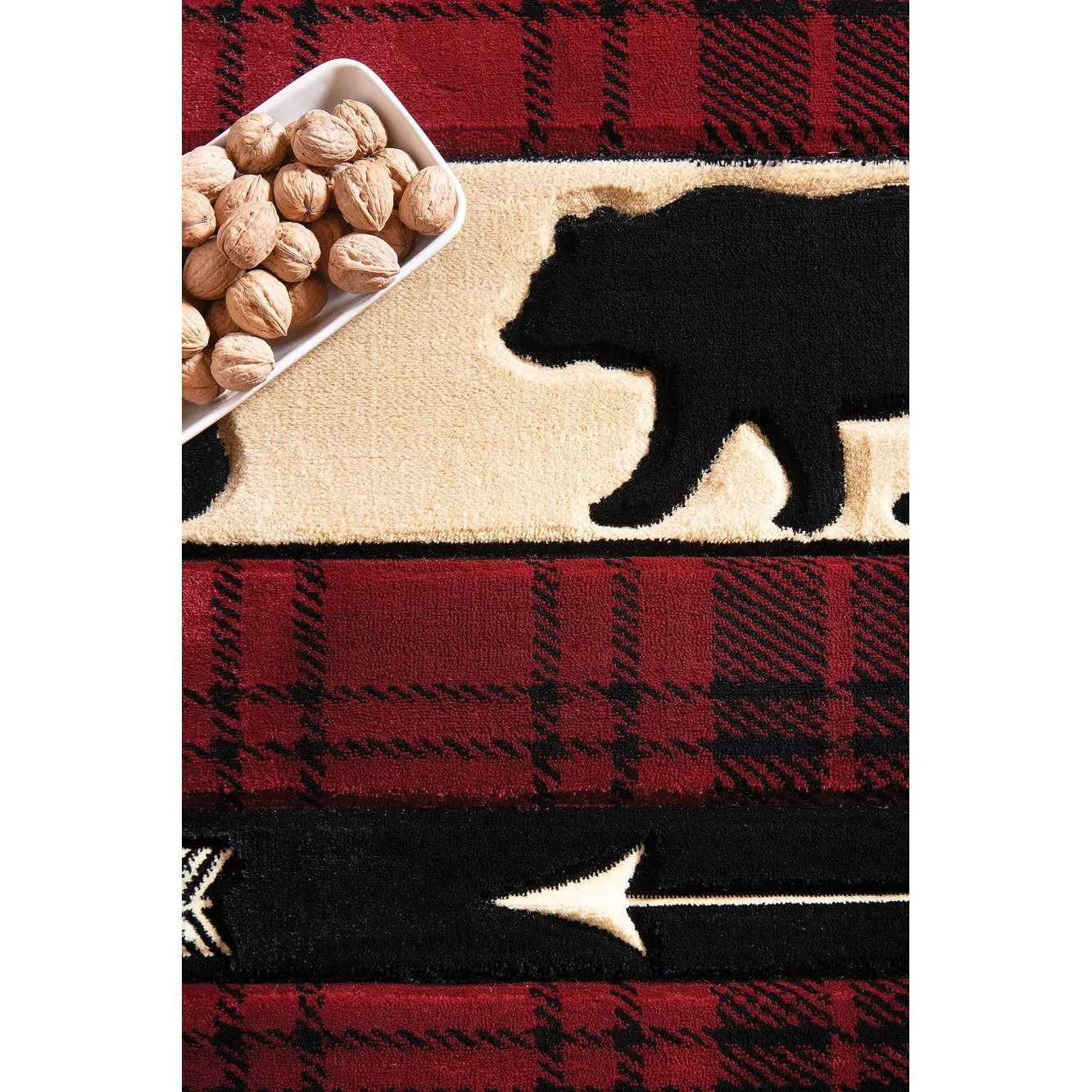 Westfield Home Graham Bear Mountain Hand-Carved Area Rug